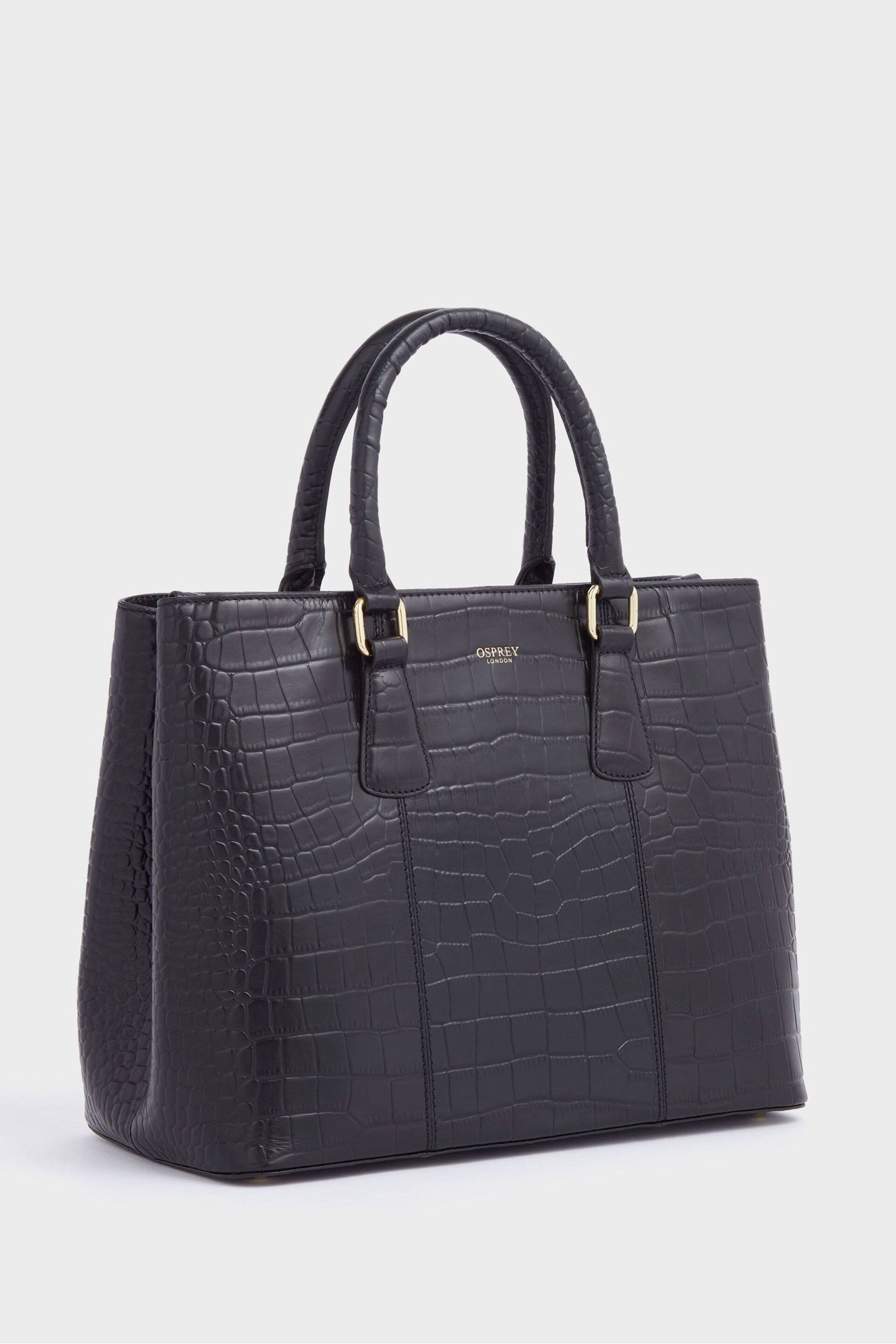 Osprey London The Adaline Croc Leather Workbag - Image 3 of 7