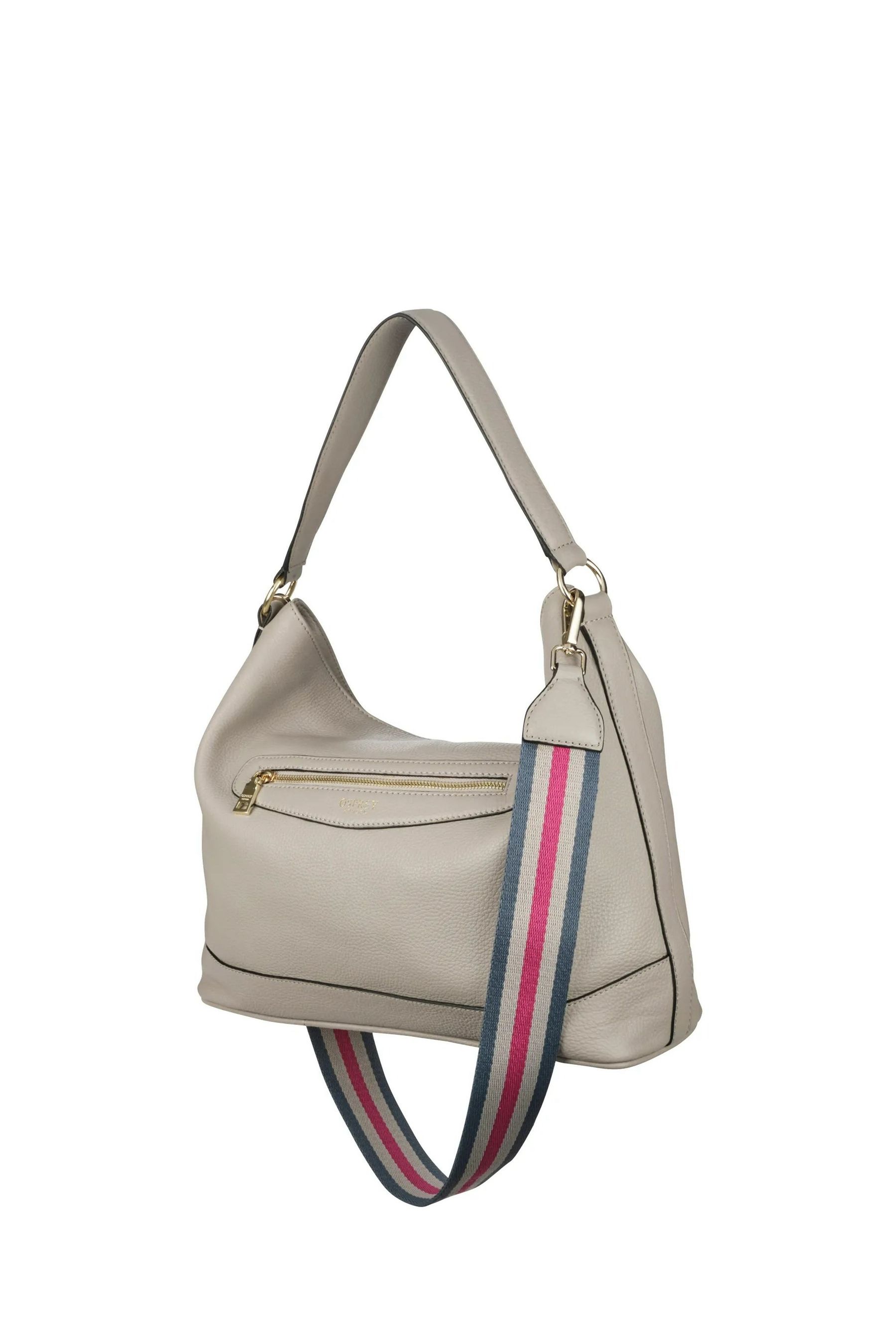 Buy OSPREY LONDON Grainy Hide Leather Hendrix Large Hobo Bag from Next Georgia