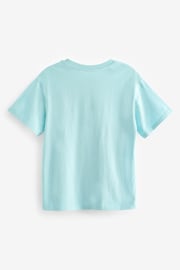 Blue/Pink Oversized Embellished Graphic T-Shirt (3-16yrs) - Image 5 of 6