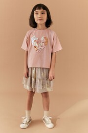 Pink Heart Sequin T-Shirt (3-16yrs) - Image 2 of 7