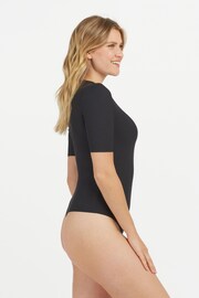 SPANX® Suit Yourself Ribbed Short Sleeve Tummy Control Bodysuit - Image 4 of 4