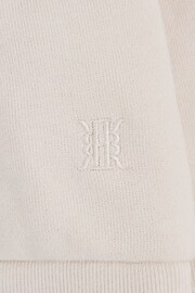 Reiss Cream Alexander Junior Oversized Cotton Jersey Hoodie - Image 9 of 9