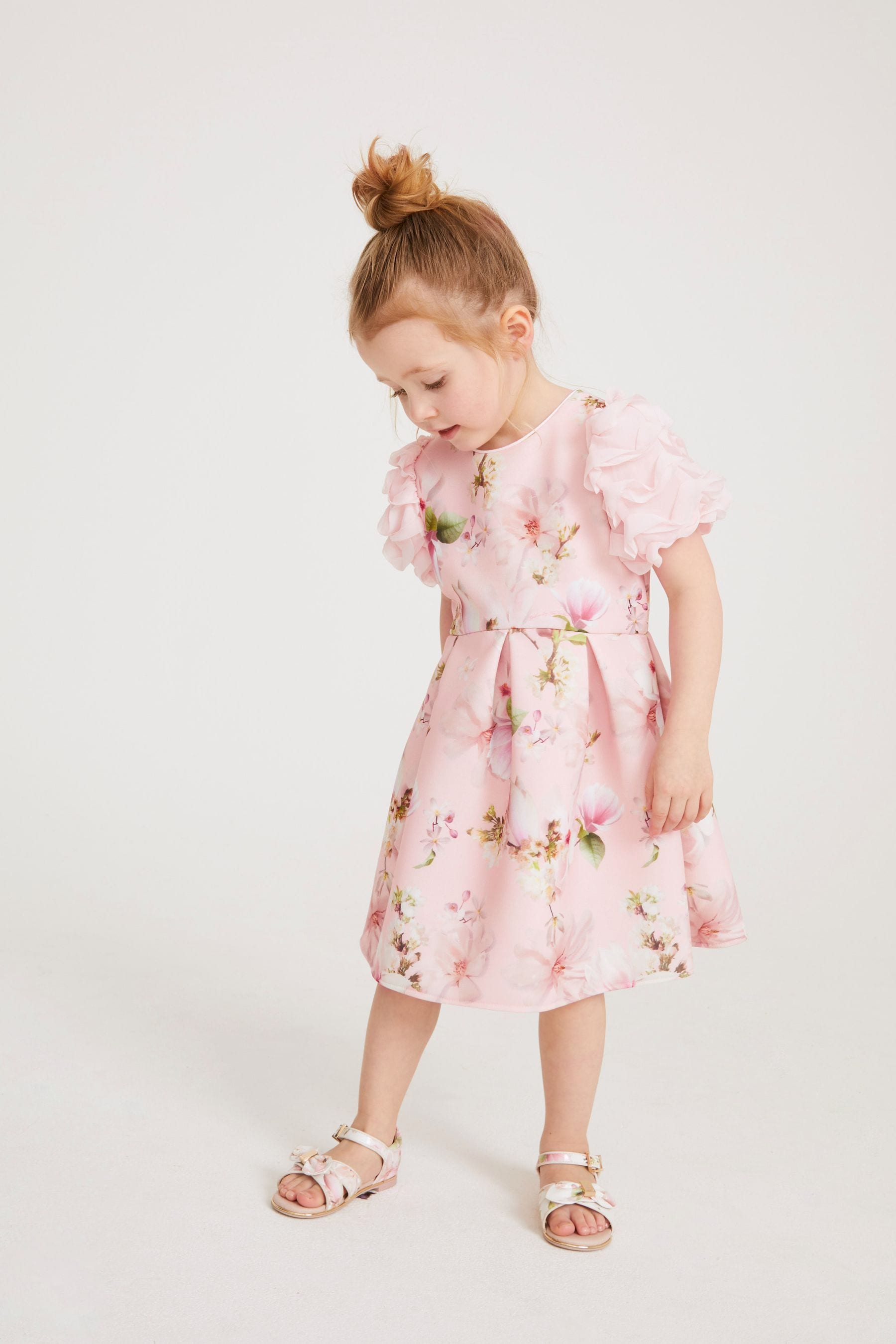 Buy Baker by Ted Baker Pink Floral Scuba Dress from Next Luxembourg