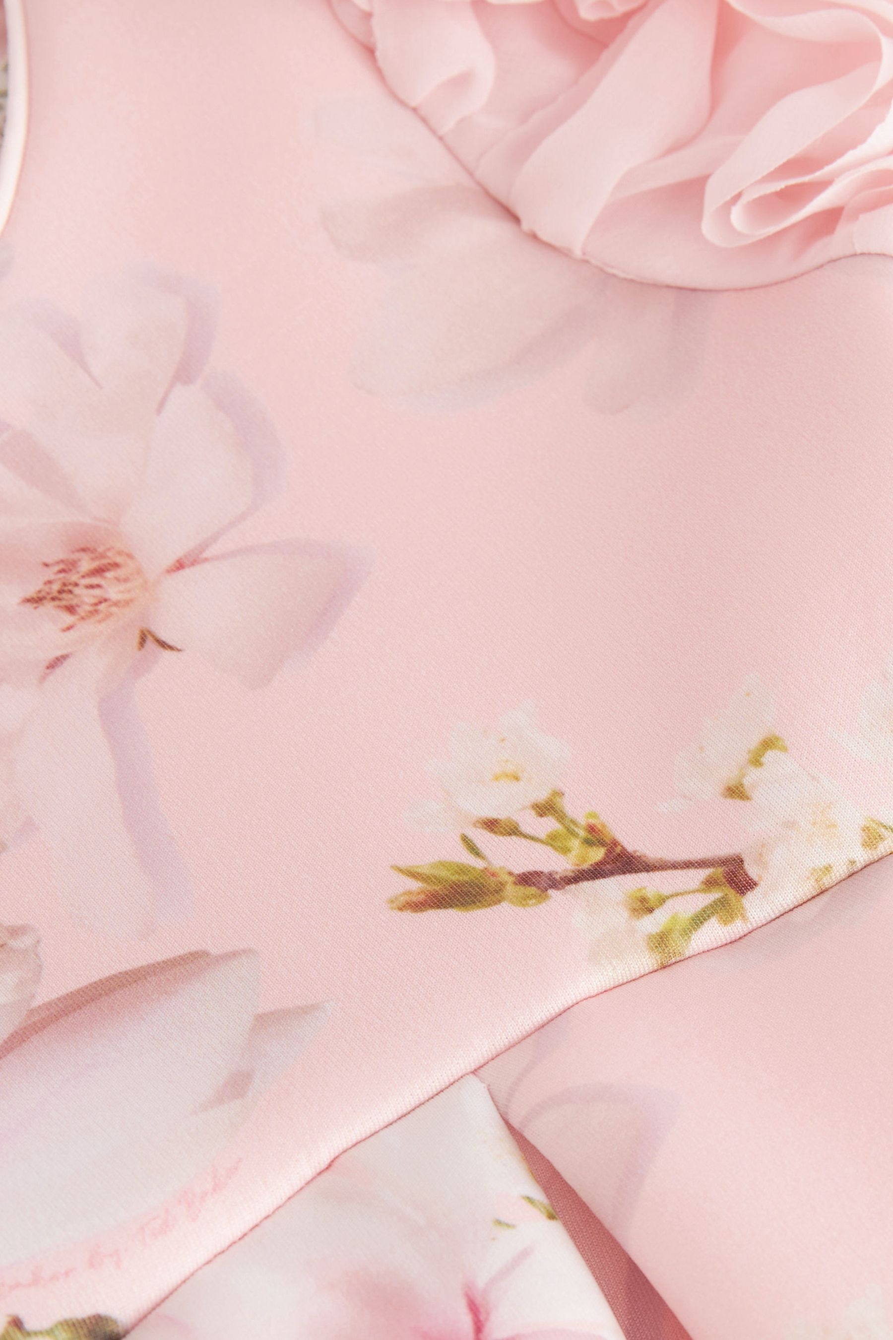 Ted baker light pink floral dress outlet