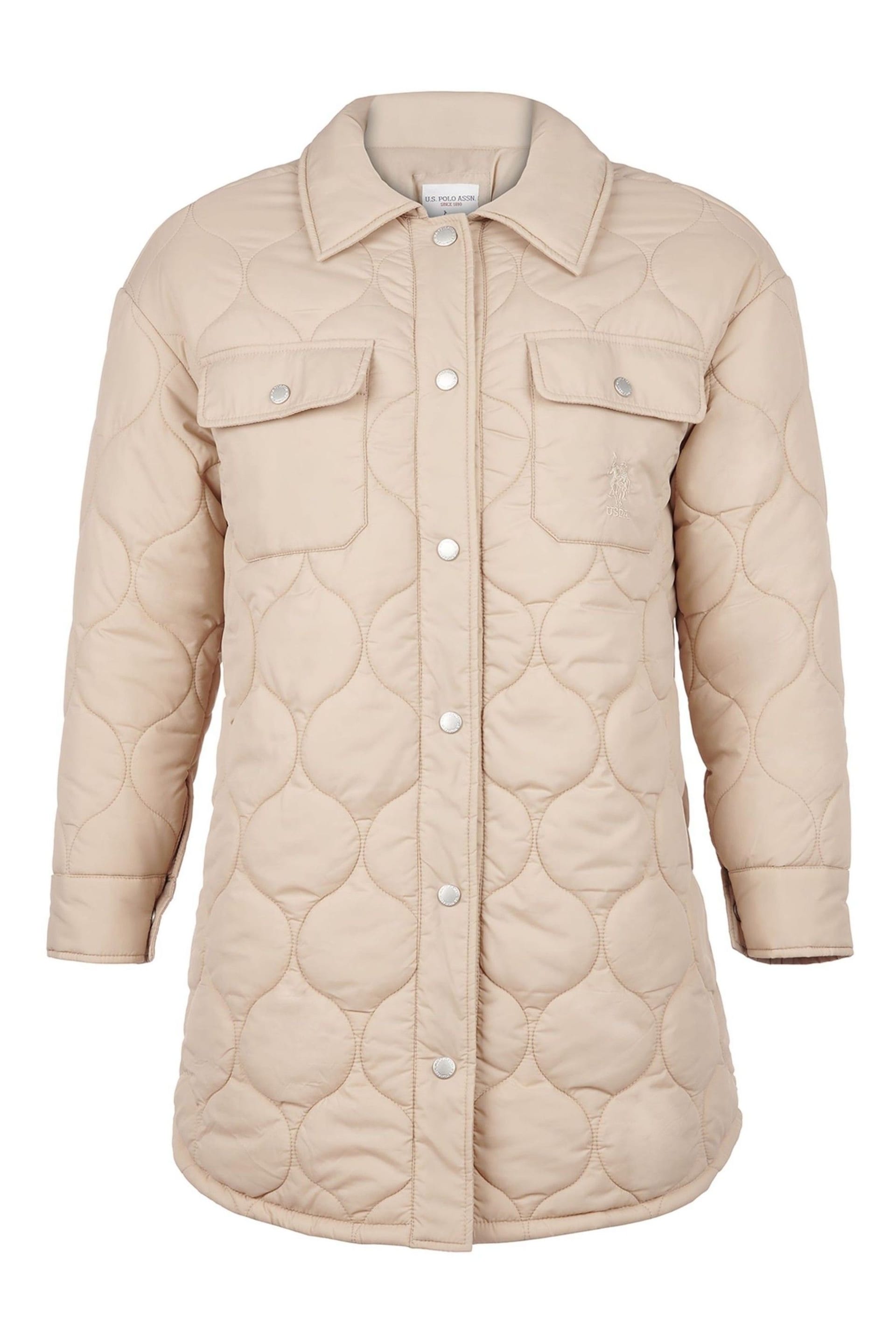 U.S. Polo Assn. Womens Quilted Overshirt - Image 4 of 4