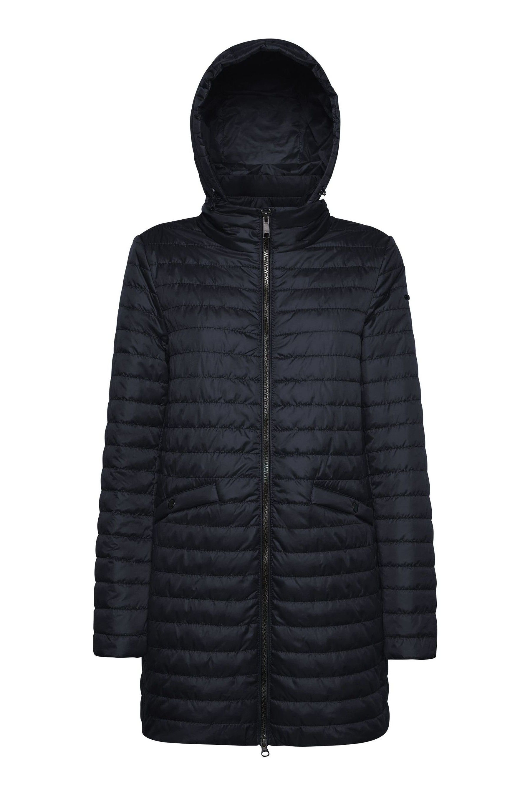 Buy Geox Womens Ascythia Black Long Jacket from the Next UK online shop
