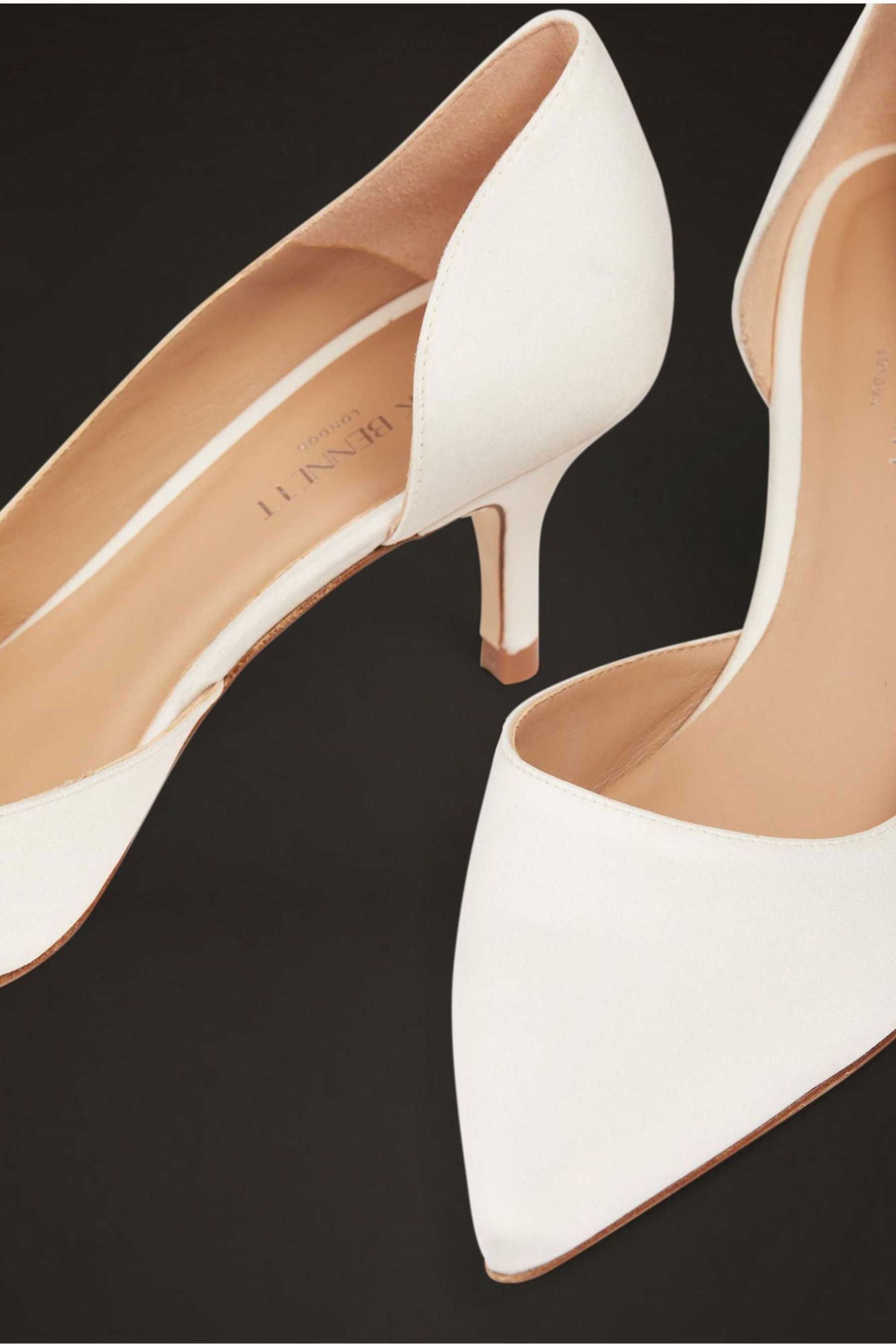 Buy LK Bennett Hazel Ivory Satin Wedding Shoes from Next Luxembourg