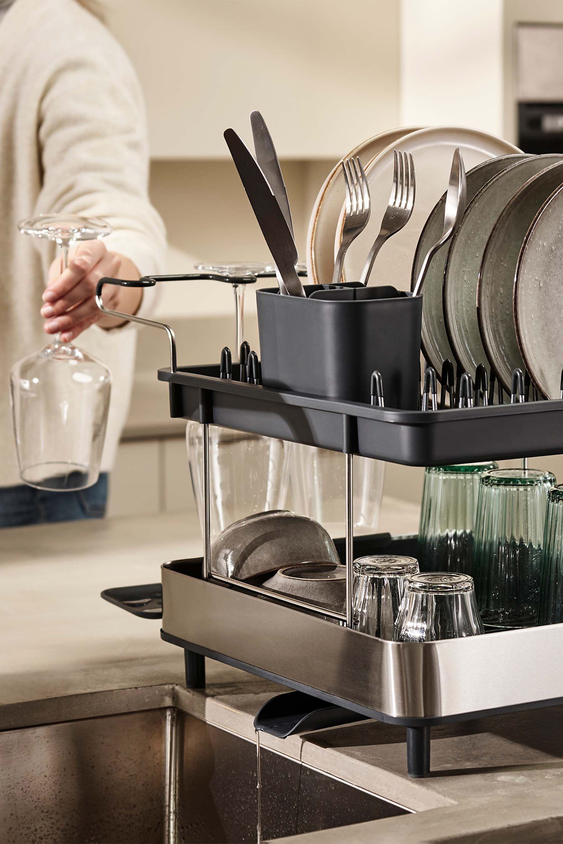Buy Joseph Joseph Silver 2 Tier Dish Rack from the Next UK online shop