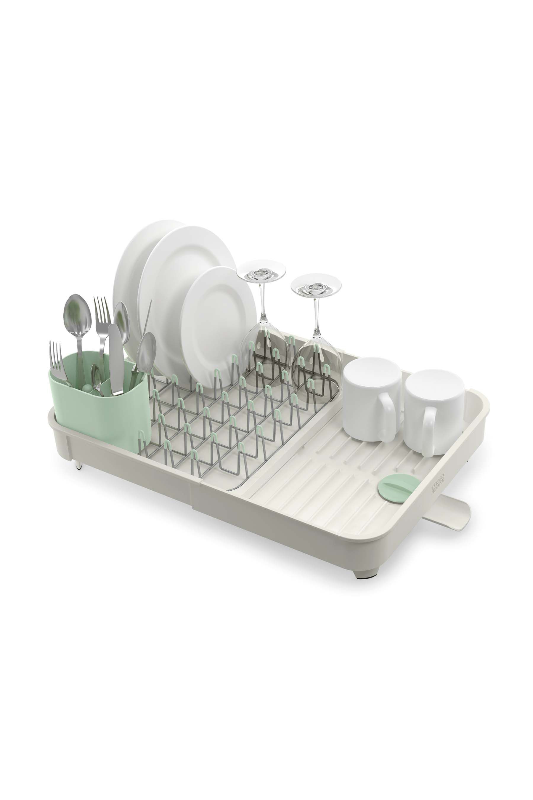 Extend expandable dish rack clearance