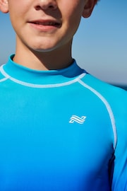 Blue Ombre Long Sleeve Sunsafe Rash Vest (1.5-16yrs) - Image 4 of 6
