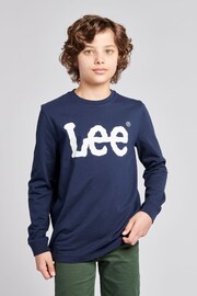 Lee Boys Classic Wobbly Long Sleeve T-Shirt - Image 1 of 5