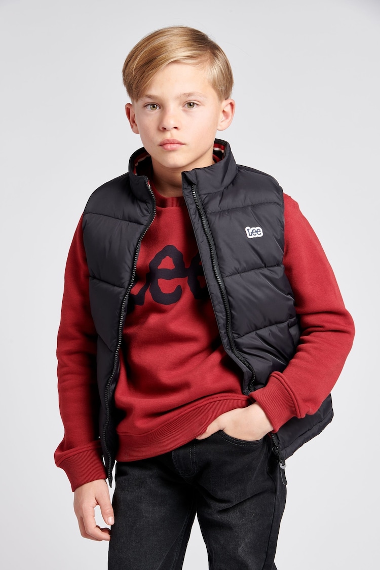 Lee Graphic Logo Puffer Gilet - Image 1 of 6