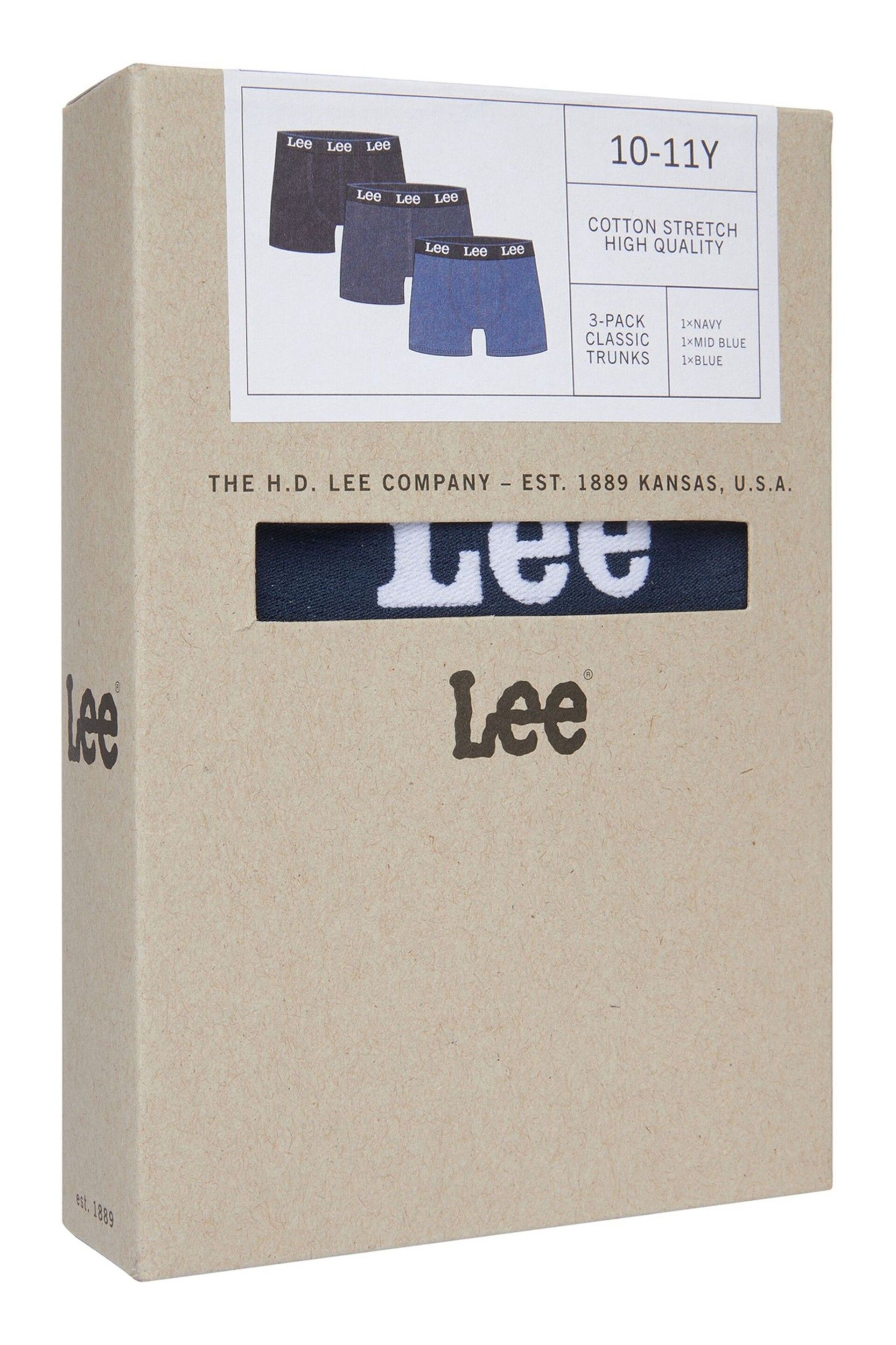 Lee Boys 3 Pack Boxers - Image 3 of 4