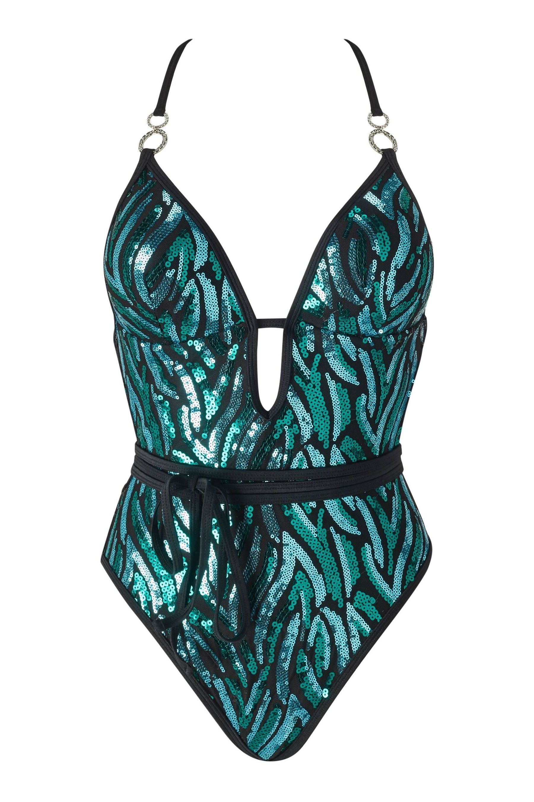 Buy Ann Summers Green Coast Soft Sequin Swimsuit from Next Austria
