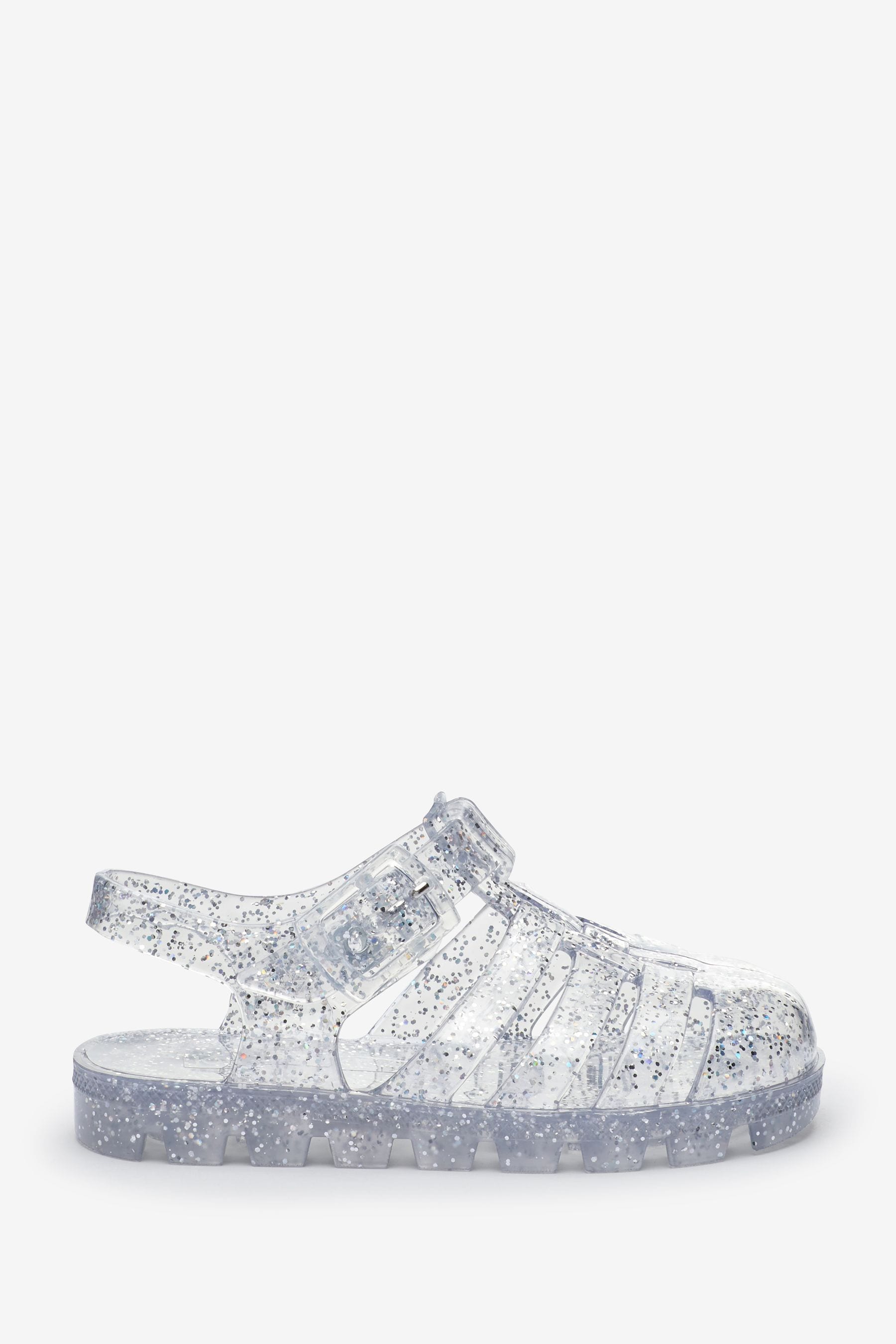 Glitter jelly shoes discount