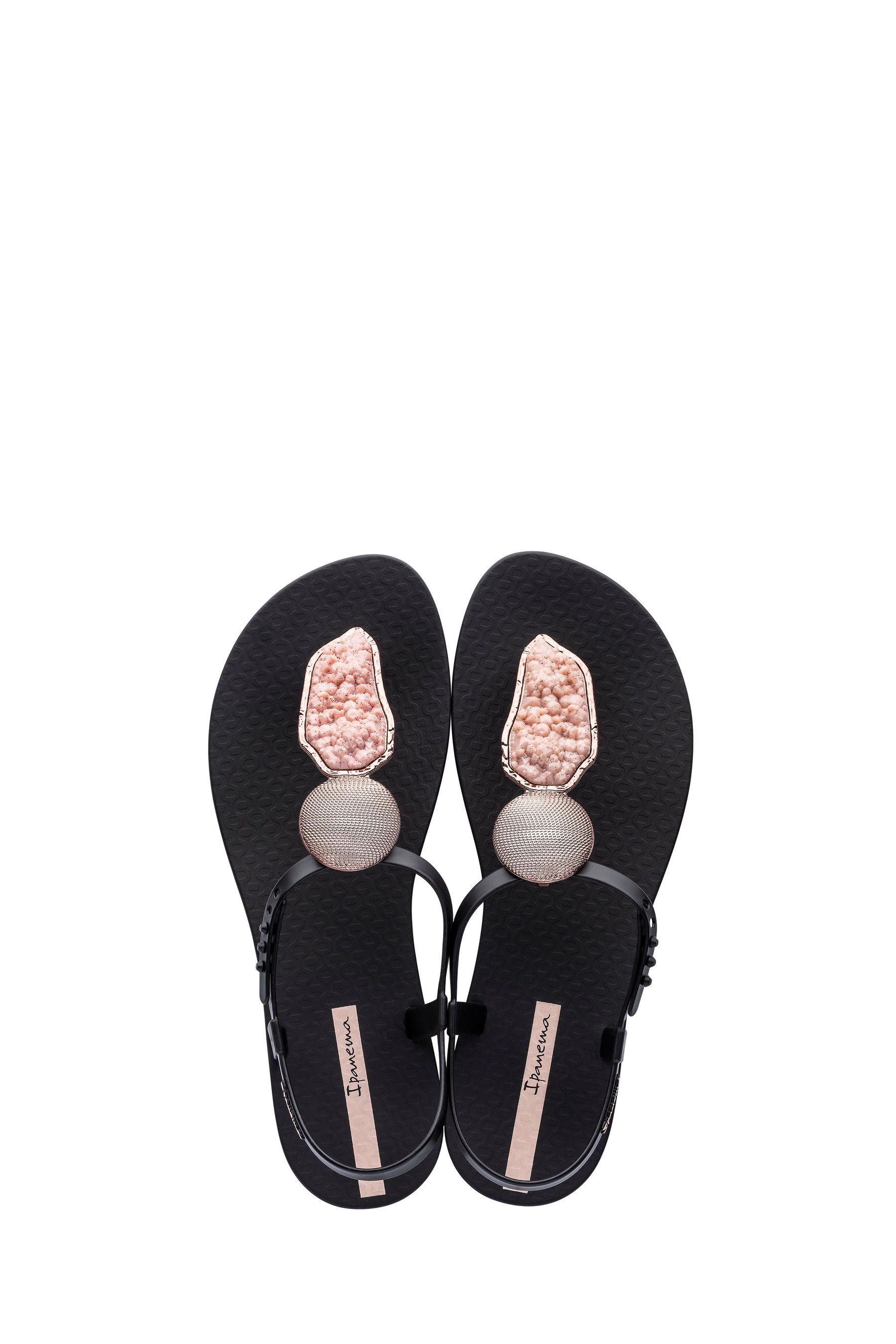 Buy Ipanema Black Crystal Adornements Sandals from Next Luxembourg