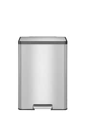EKO Silver Stainless Steel Recycling 20+20 Litres Bin - Image 2 of 4