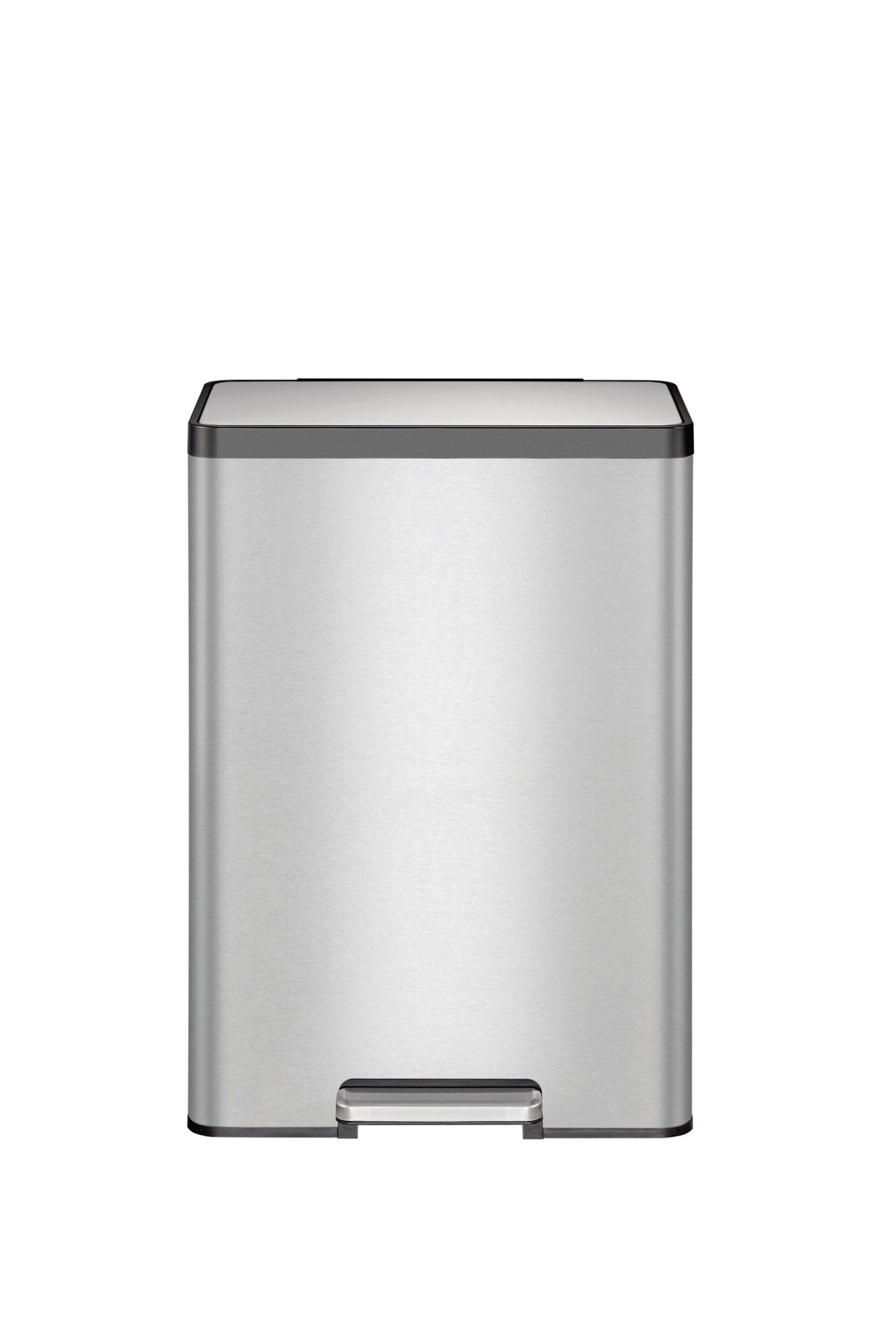 EKO Silver Stainless Steel Recycling 20+20 Litres Bin - Image 2 of 4