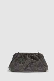 Reiss Black Clementine Hotfix Studded Shoulder Bag - Image 4 of 7