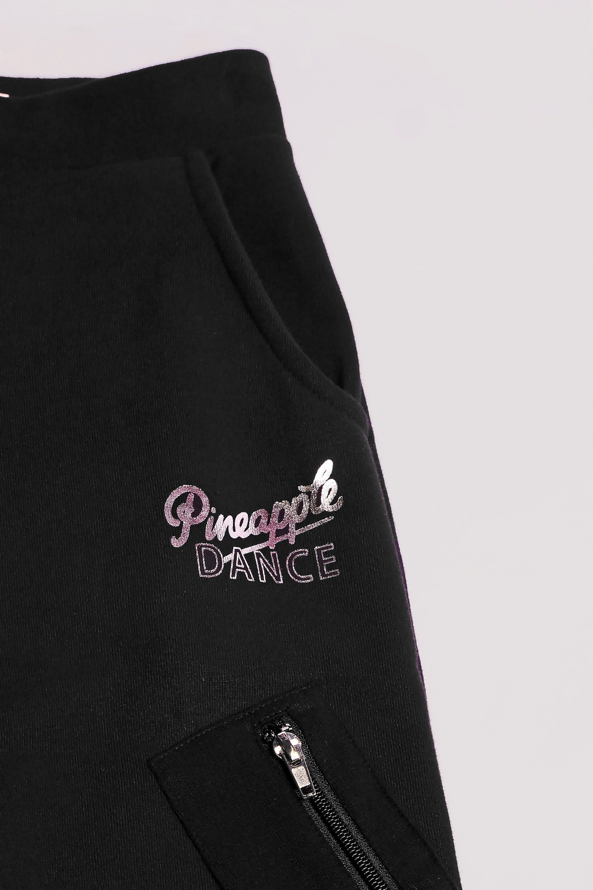 Pineapple Black Wide Leg Girls Cargo Joggers - Image 6 of 6