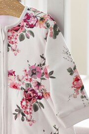 Pink Floral Baby 100% Cotton Long Sleeve 2.5 Tog Sleep Bag - Image 3 of 8