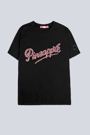 Pineapple Black Logo Womens Boyfriend T-Shirt - Image 5 of 6