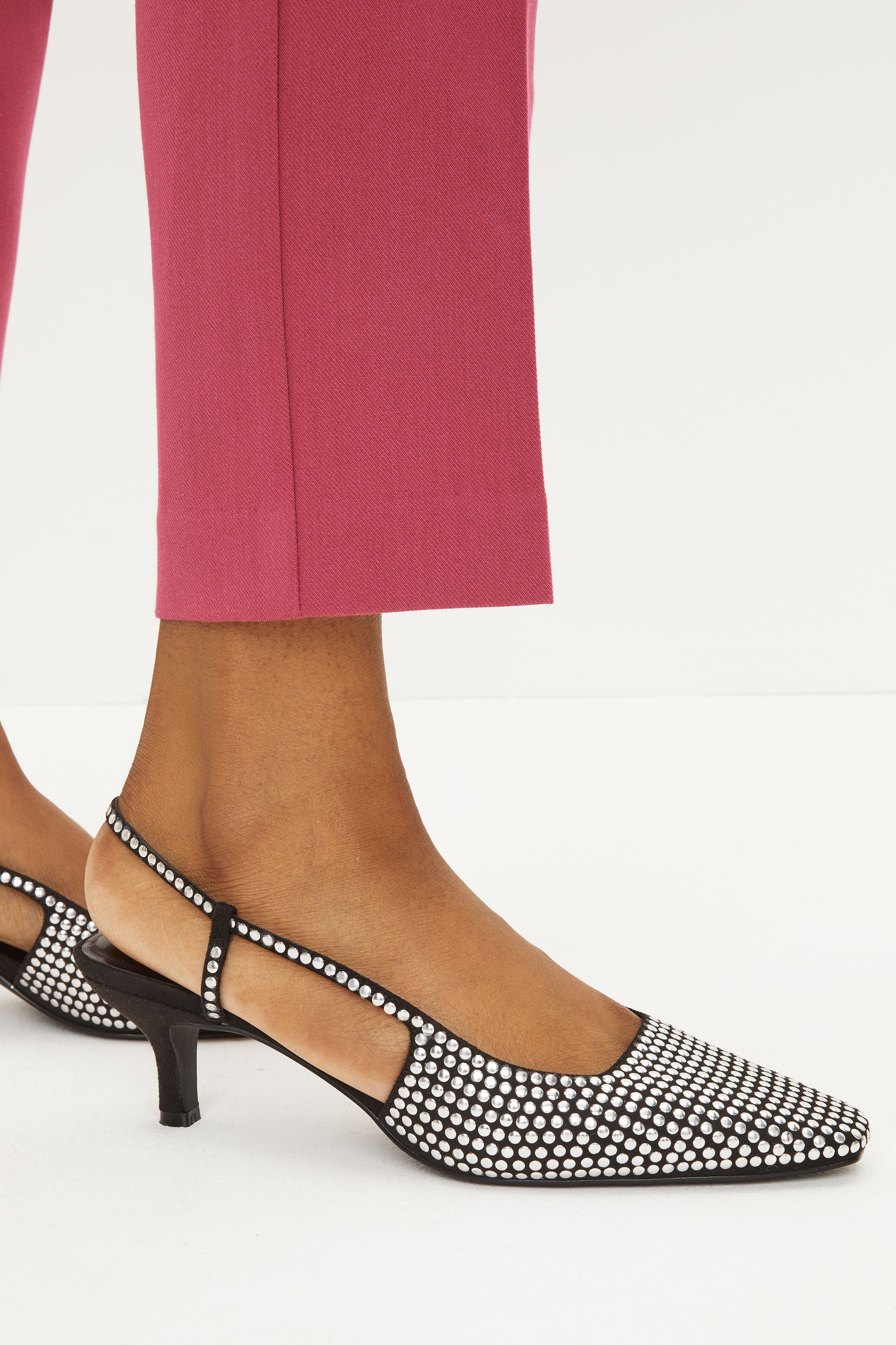 Studded slingback heels clearance