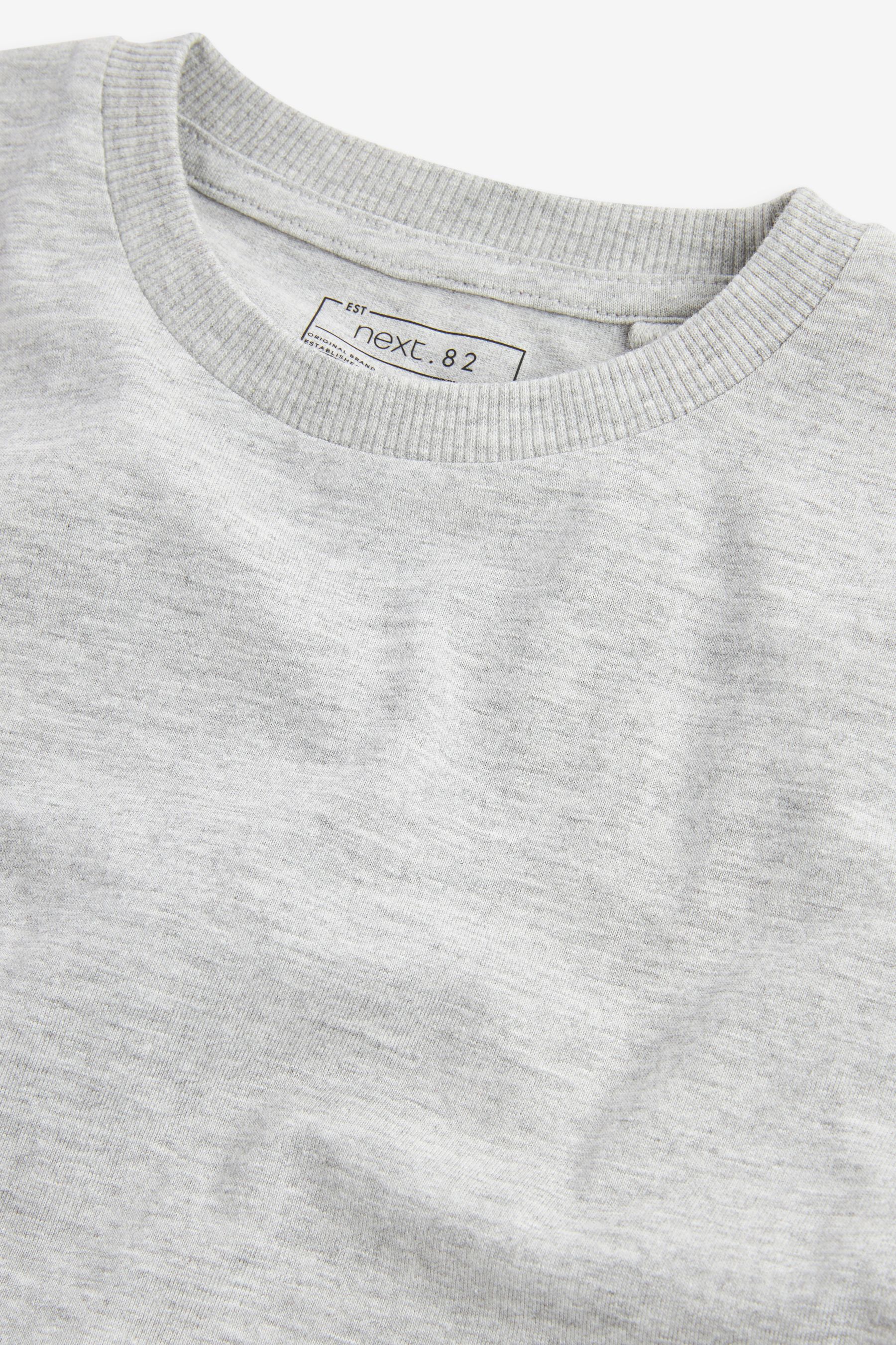 Buy Grey Marl Regular Fit Short Sleeve 100 Cotton T Shirt 3 16yrs from Next Ireland