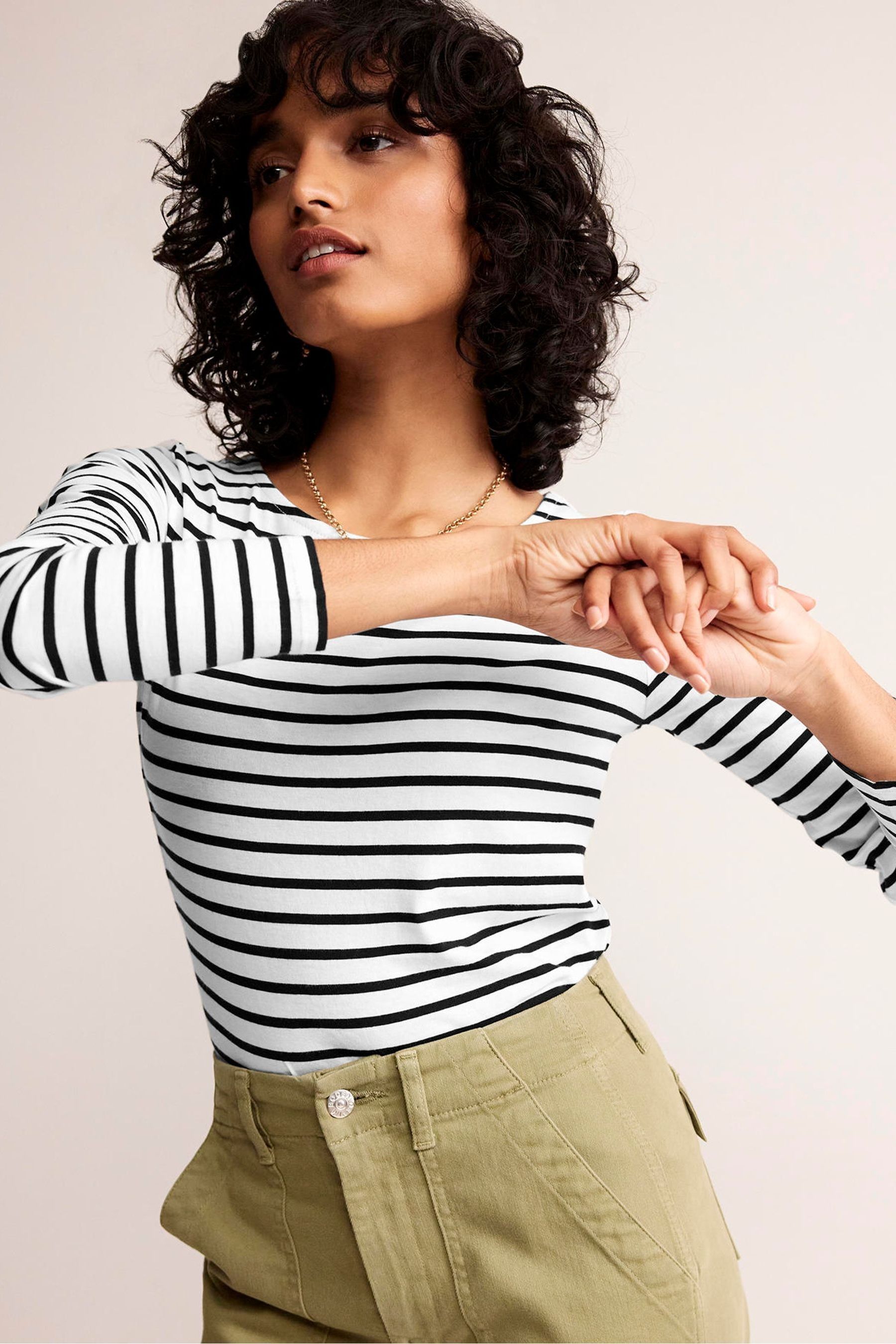 Long sleeve breton top top