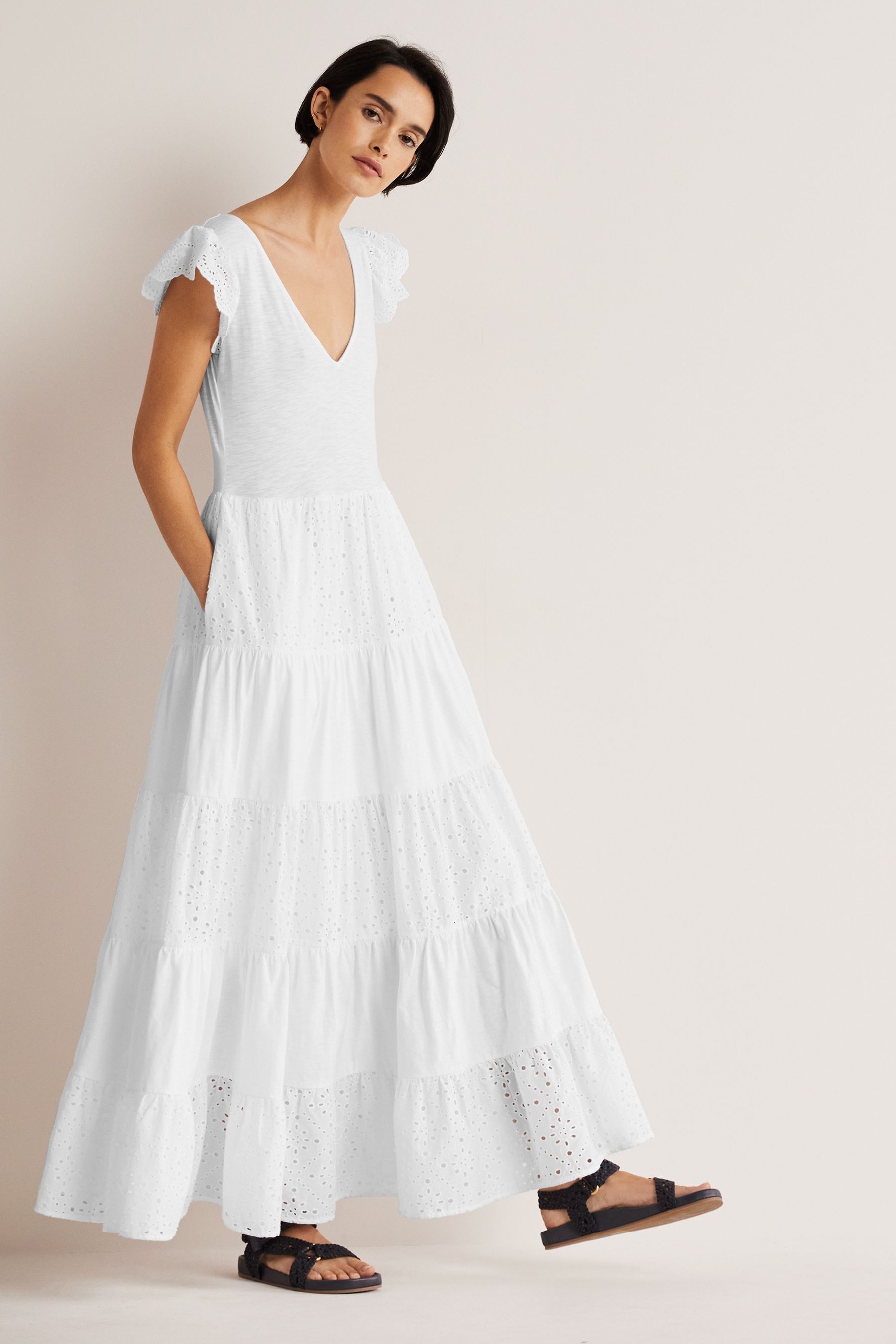 Boden white dresses deals