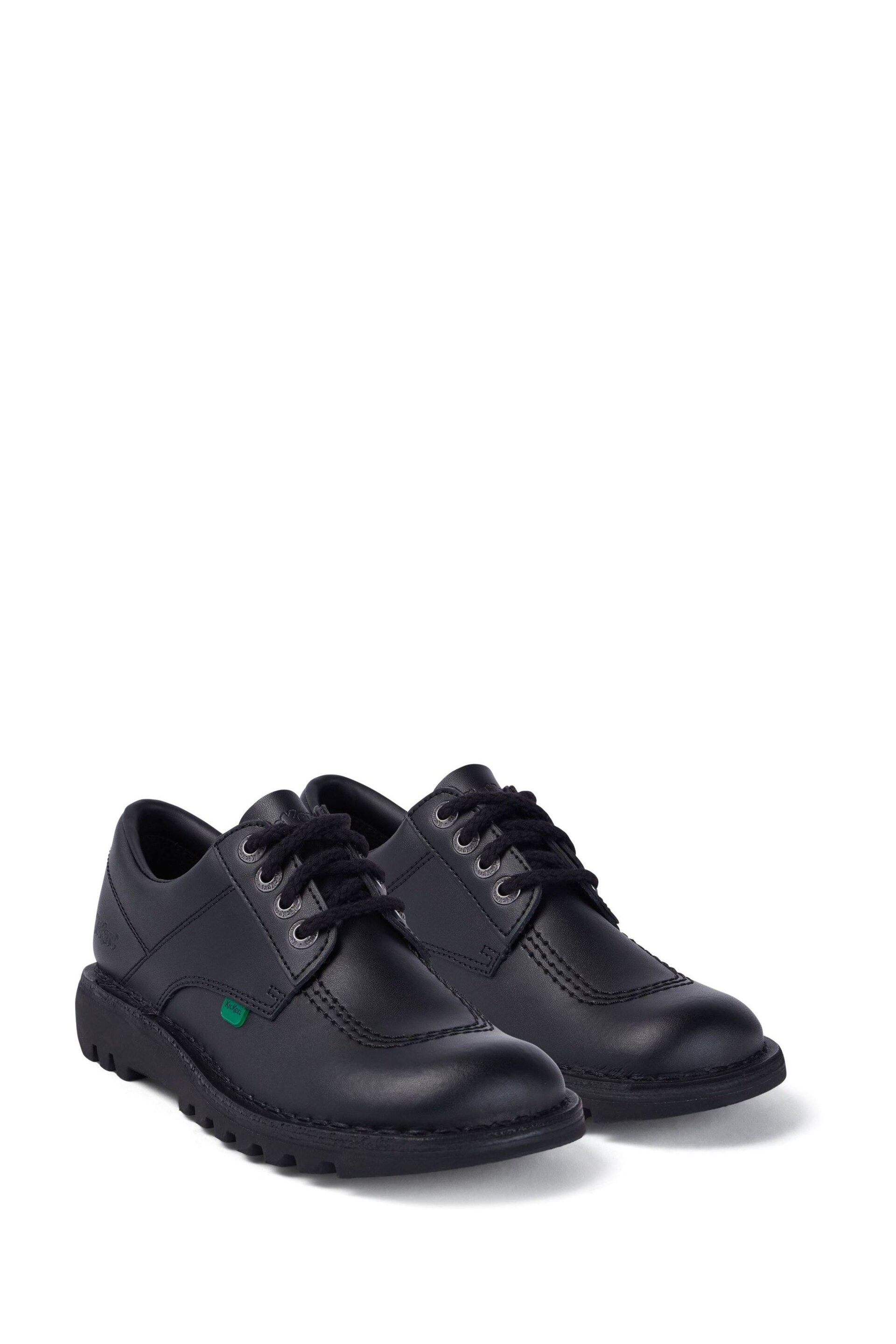 Kickers Black Kick Lo Shoes - Image 2 of 8