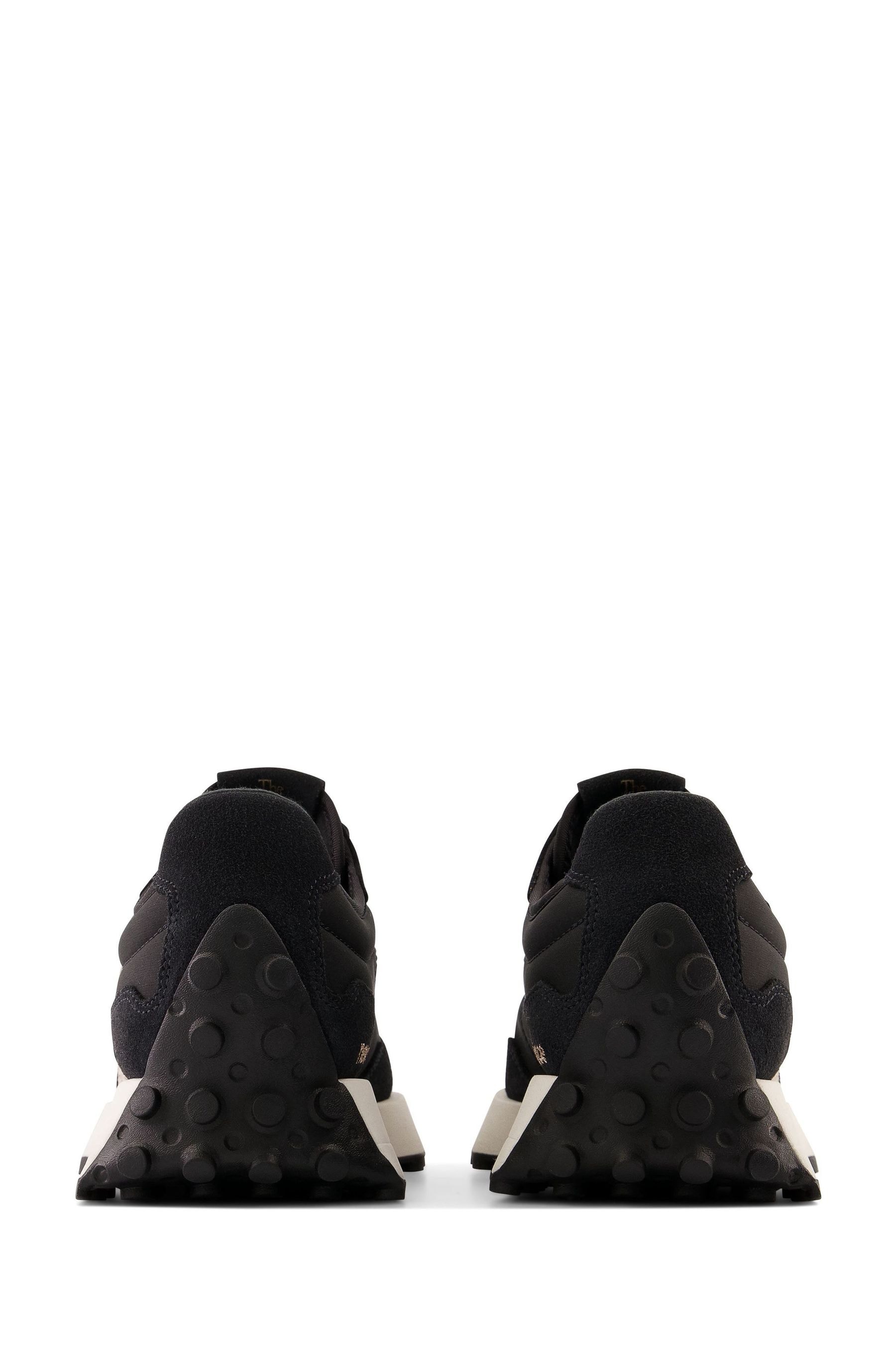 New balance black suede womens store