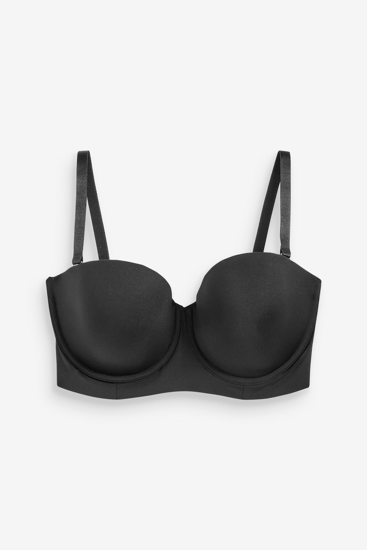 Black Light Pad Smoothing Longline Low Back Strapless Bra - Image 8 of 8