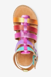 Rainbow Leather Gladiator Sandals - Image 4 of 8