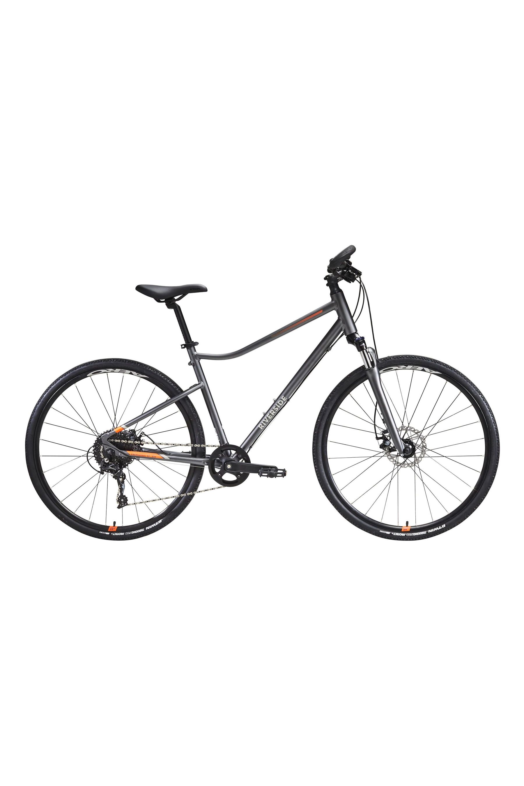 Buy Decathlon Grey Hybrid Bike Riverside 700 150 165 Cm from the Next UK online shop