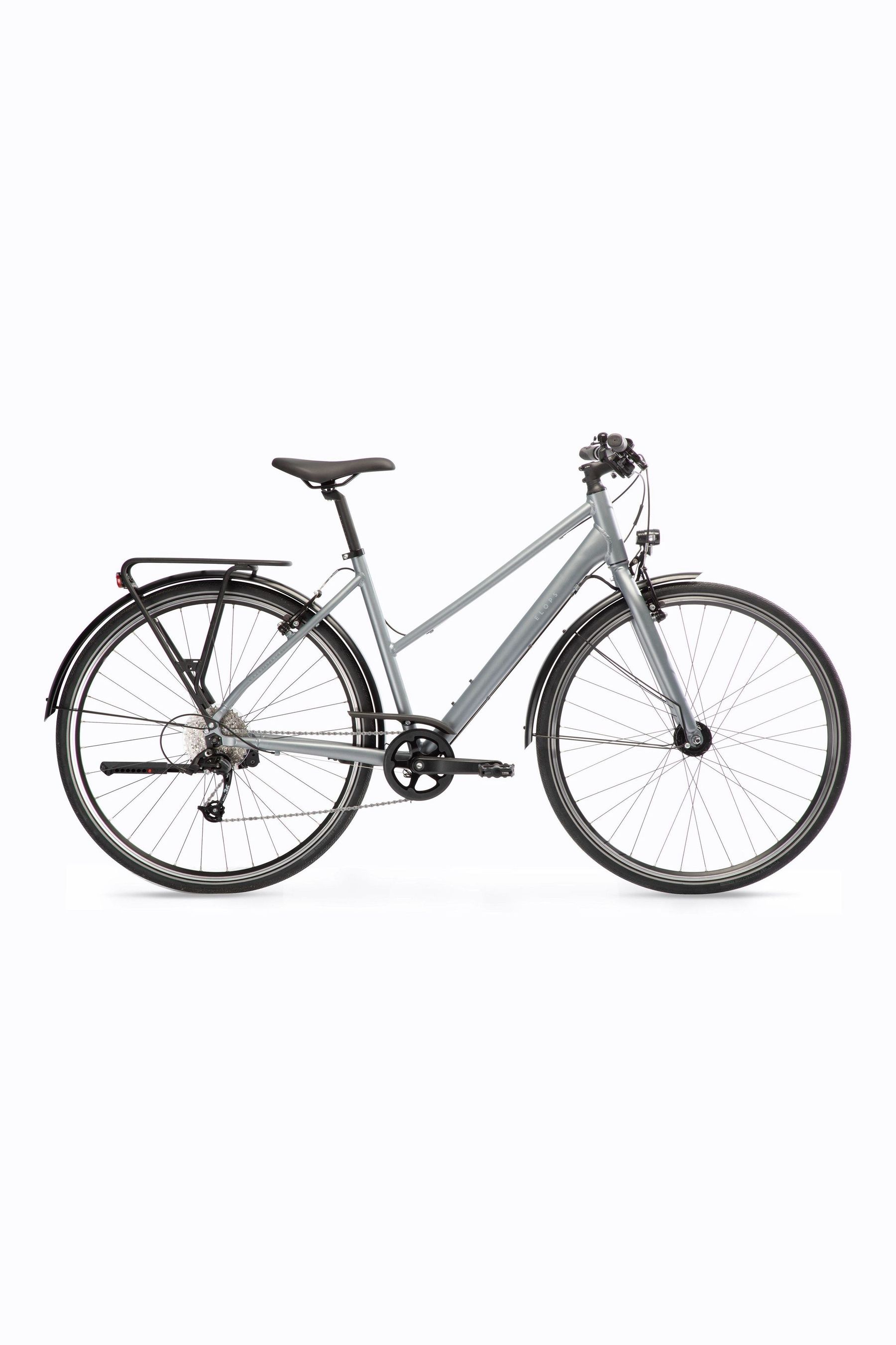 Buy Decathlon Grey City Bike Elops 500 Step Through 165 174cm from the Next UK online shop