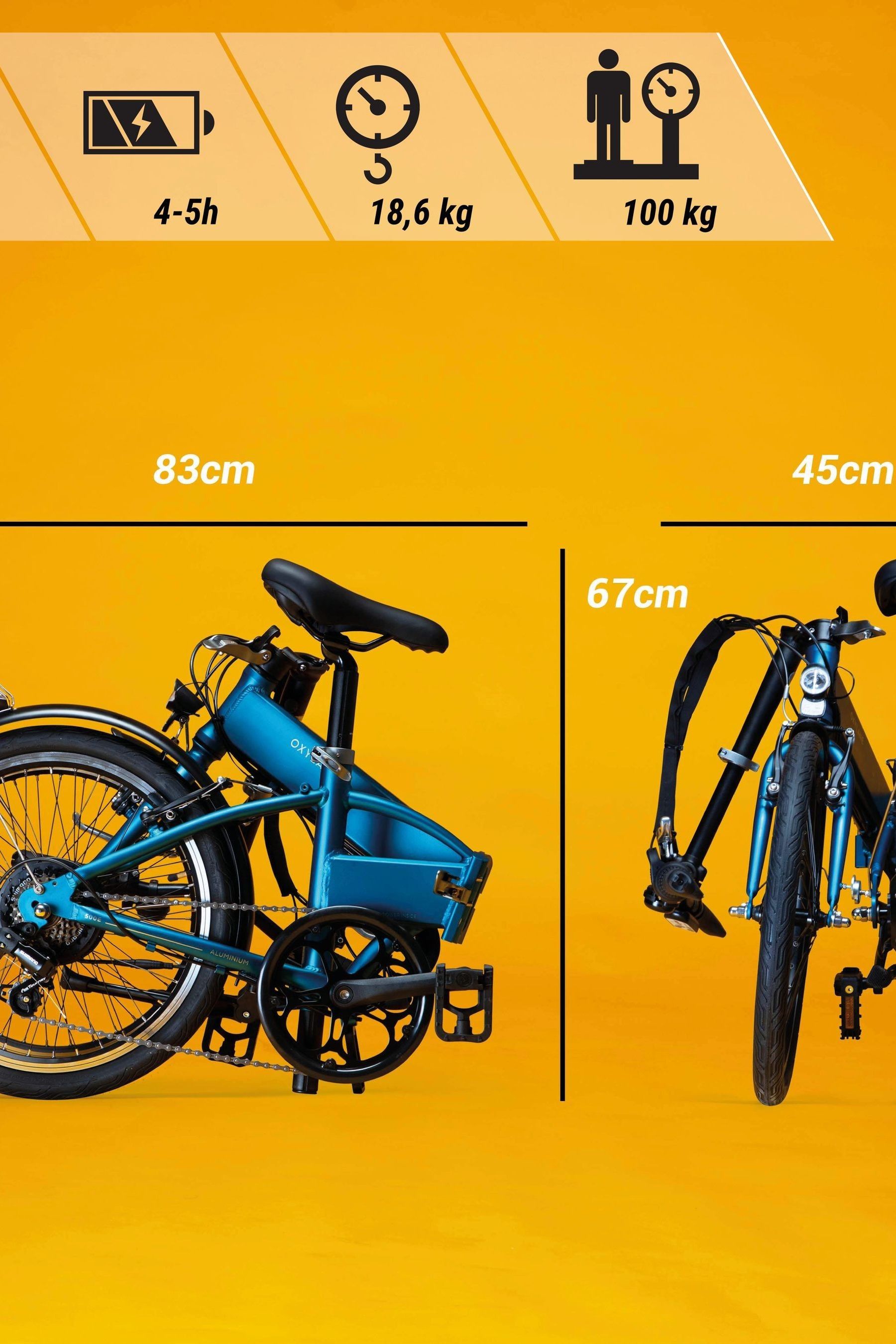 Buy Decathlon Blue 20 Inch Electric Folding Bike from the Next UK online shop