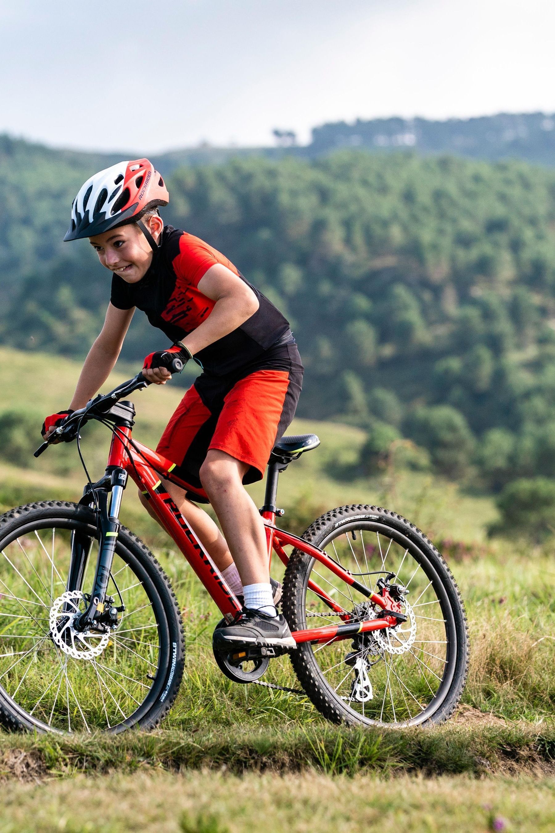 Buy Decathlon Kids 24 Inch Red Rockrider Aluminum Mountain Bike from the Next UK online shop