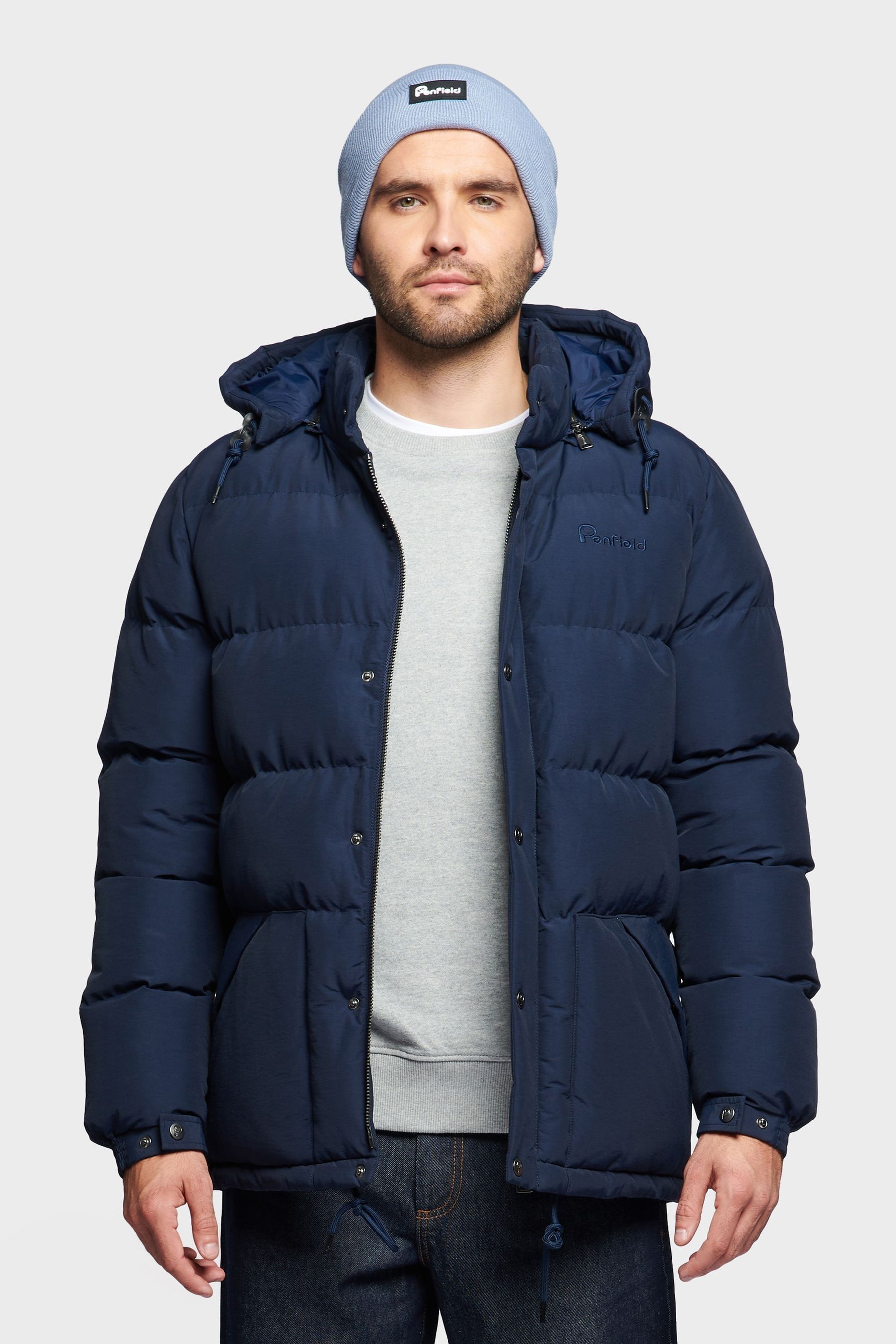 Buy Penfield Blue Contrast Puffer Coat from the Next UK online shop