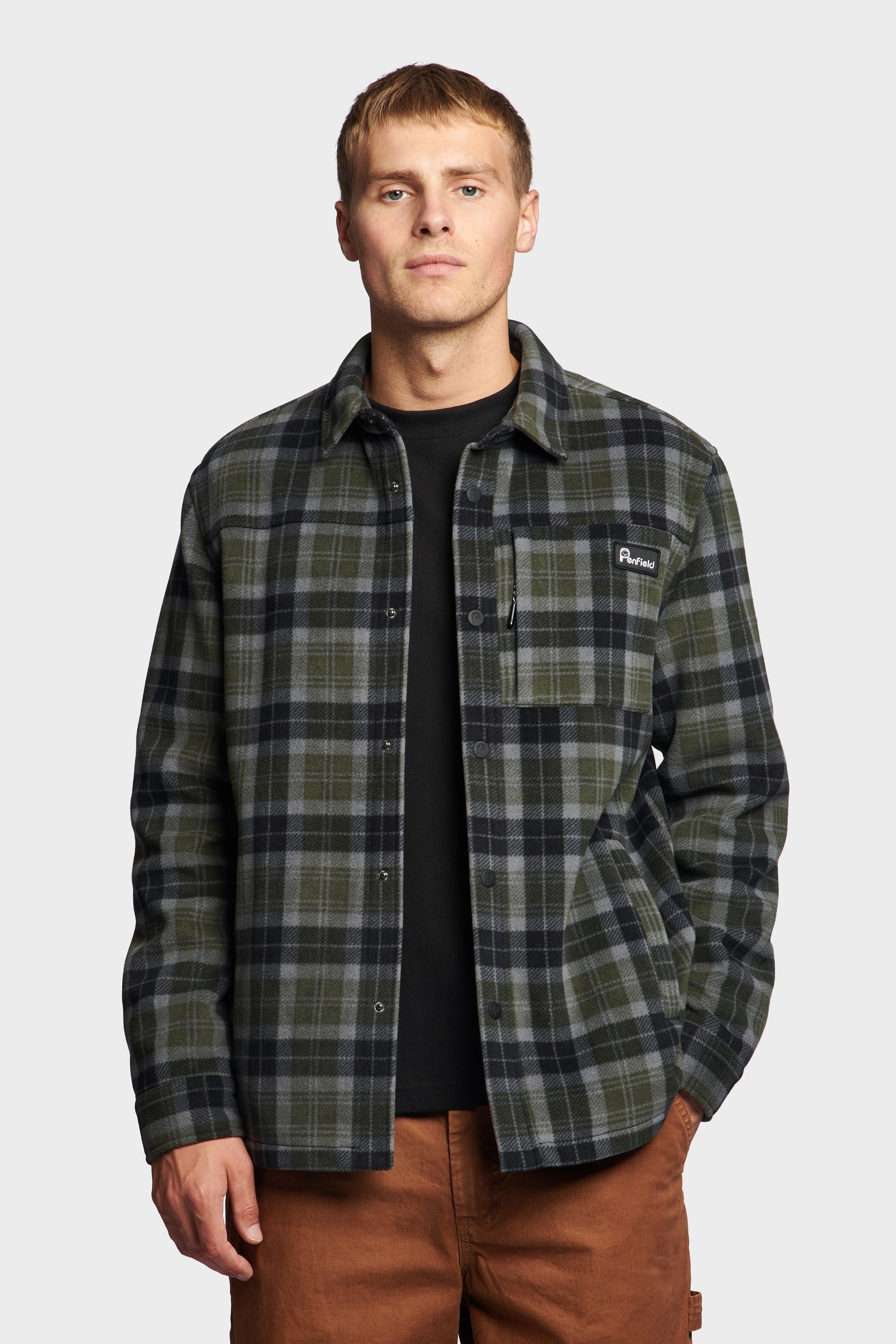 Buy Penfield Checked Polar Fleece Shirt Jacket from Next Lithuania