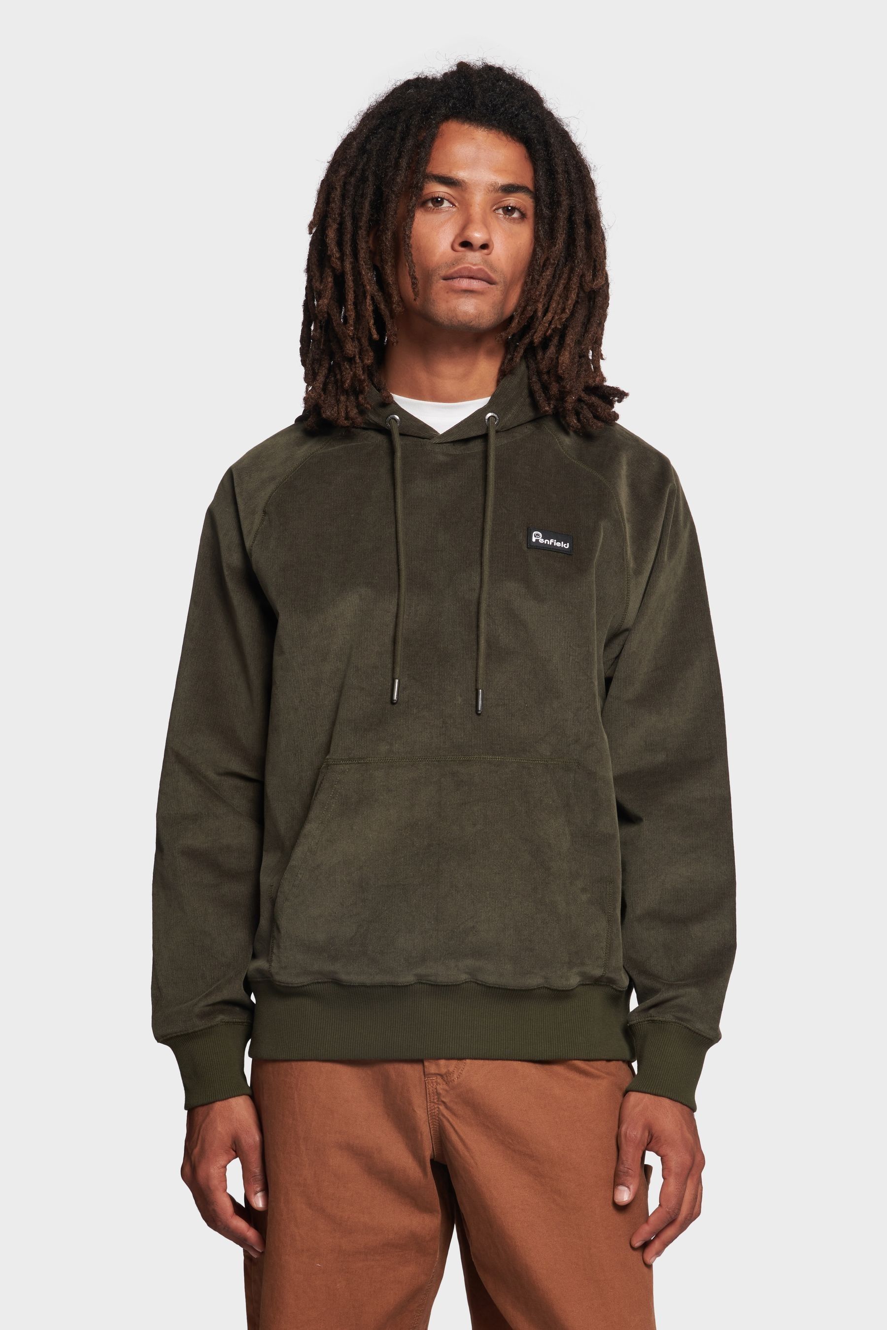Buy Penfield Green Corduroy Hooded Sweatshirt from Next Luxembourg