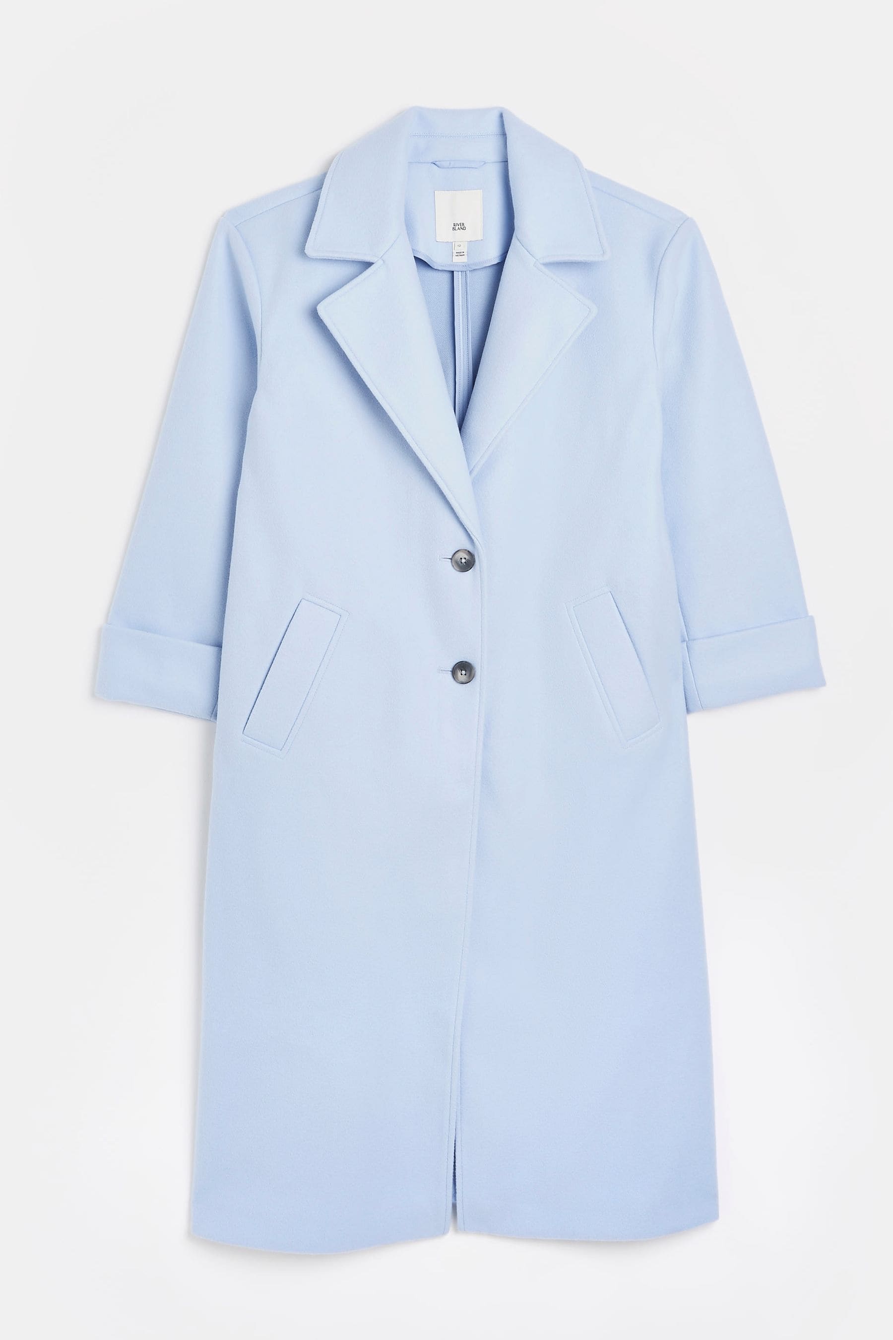 Buy River Island Blue Coat from Next Luxembourg