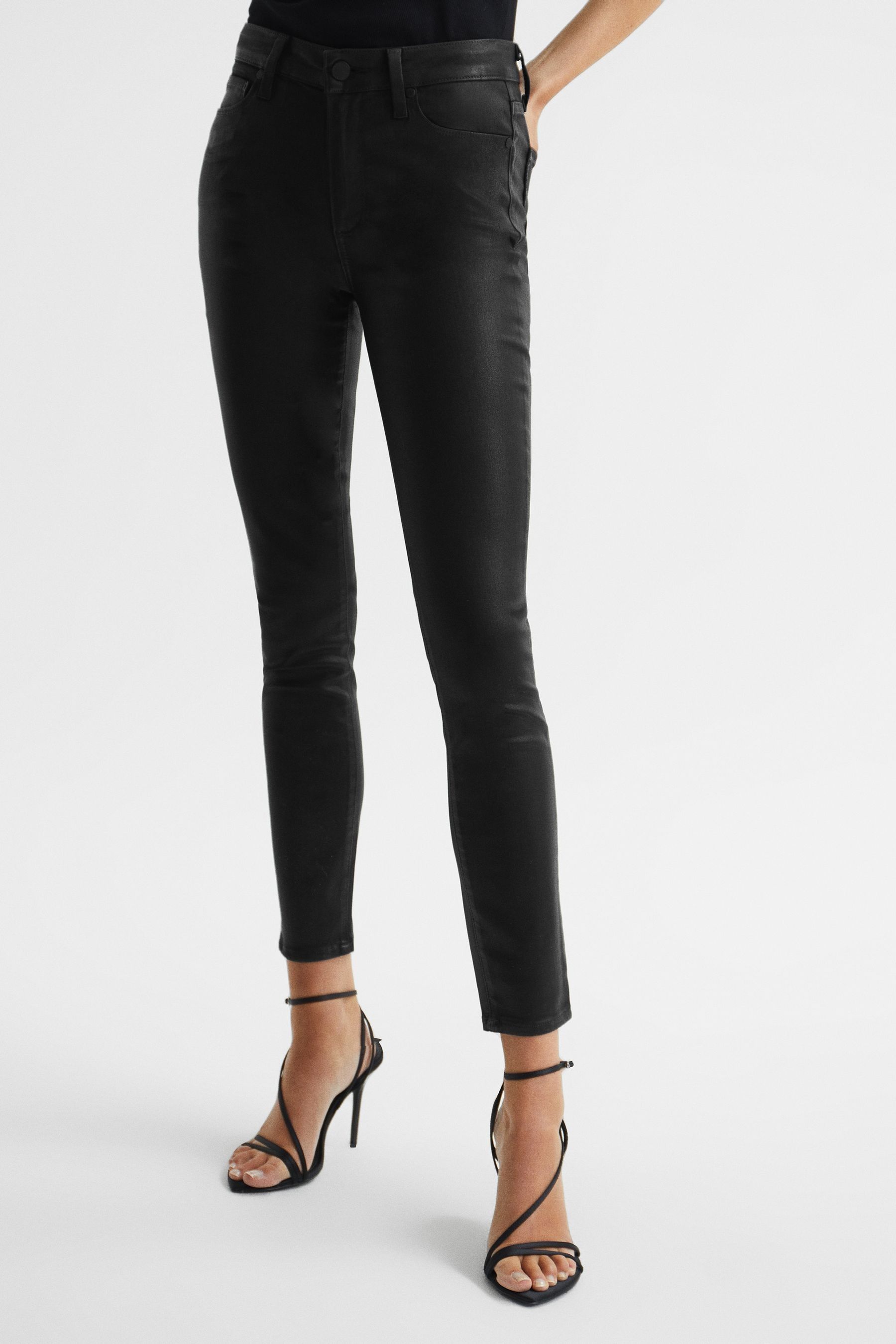 Reiss coated jeans discount