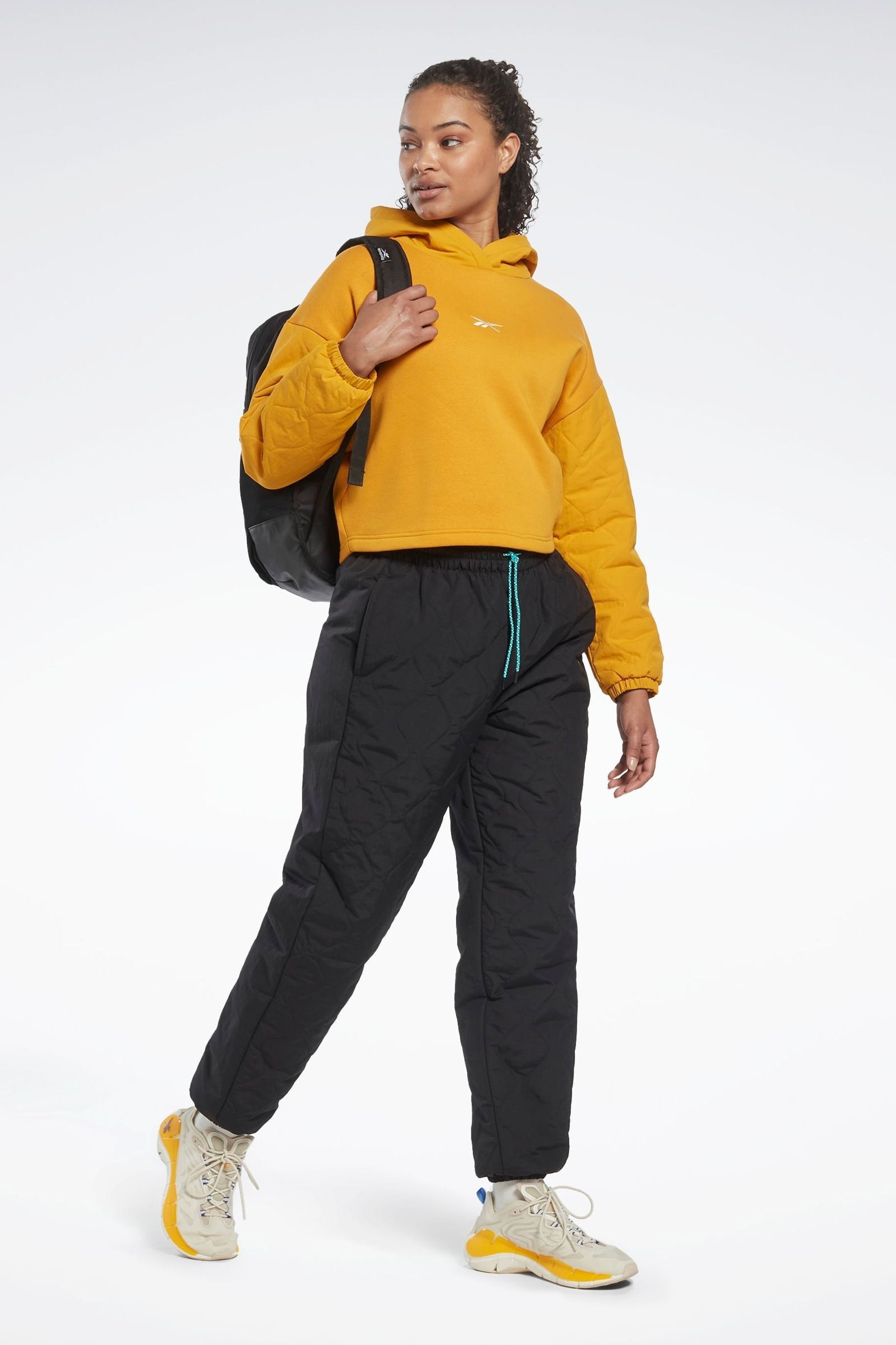 Yellow reebok hoodie discount