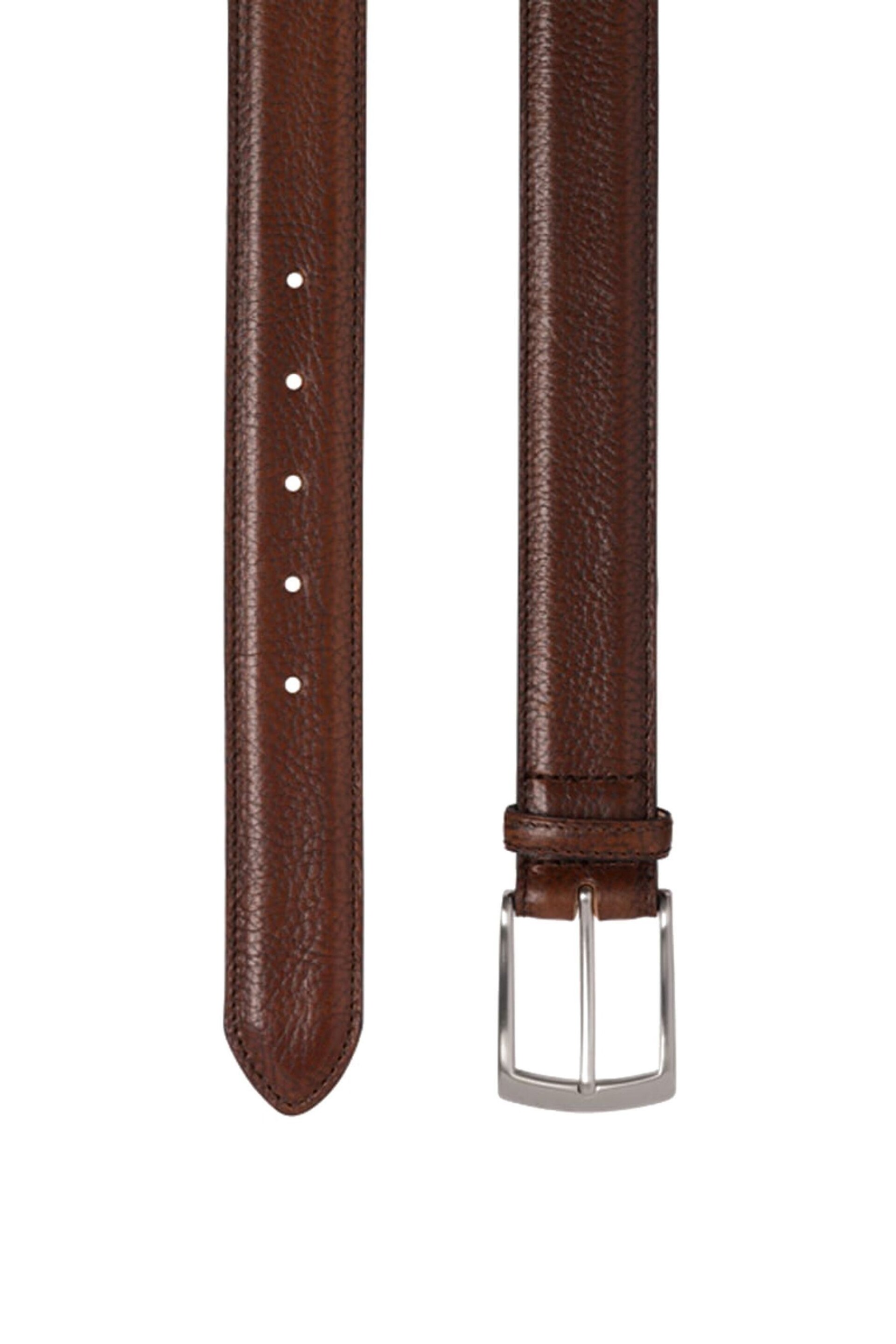 Loake Henry Brown Leather Belt - Image 2 of 2