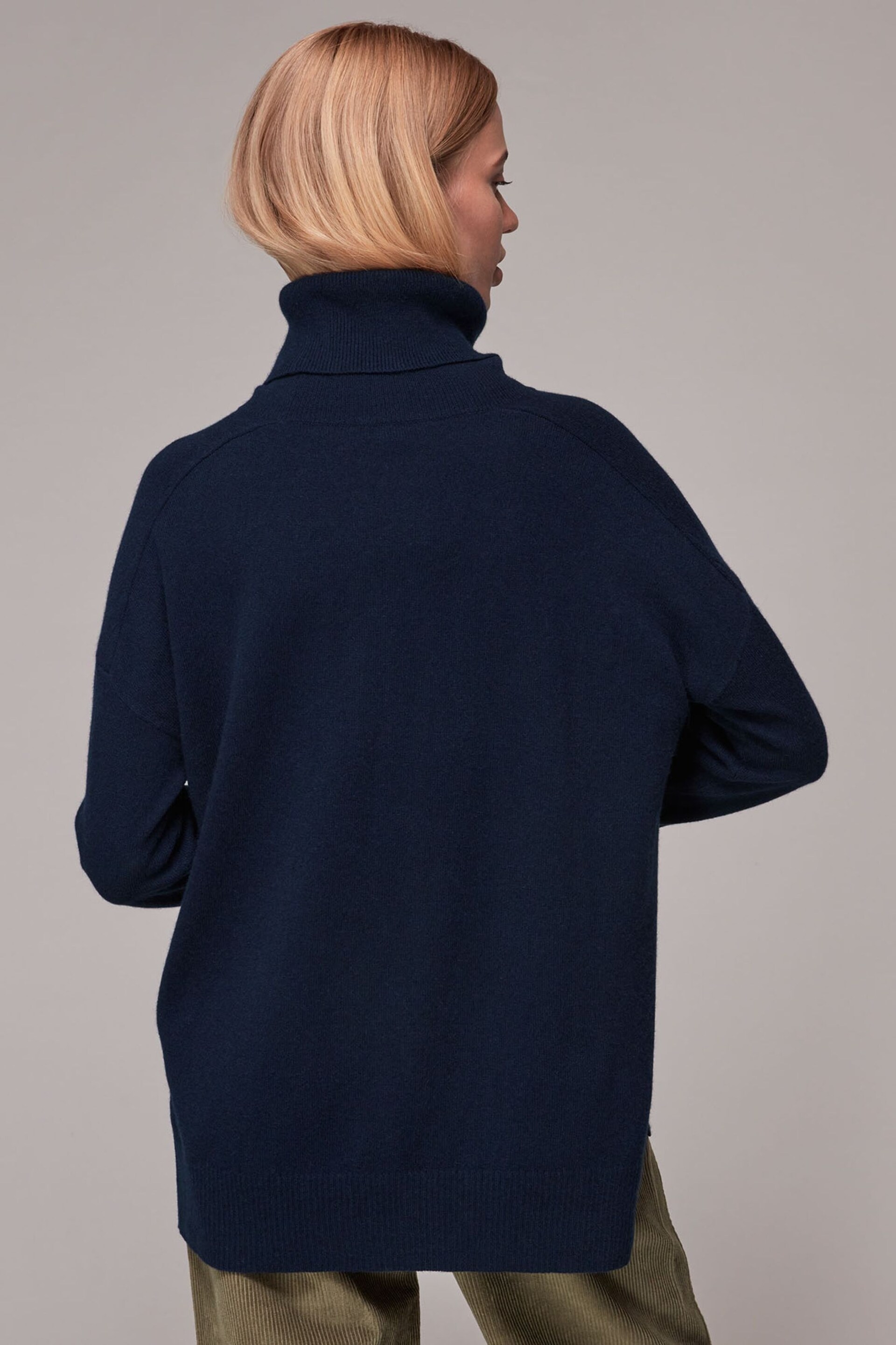 Whistles Cashmere Roll Neck Jumper - Image 2 of 5