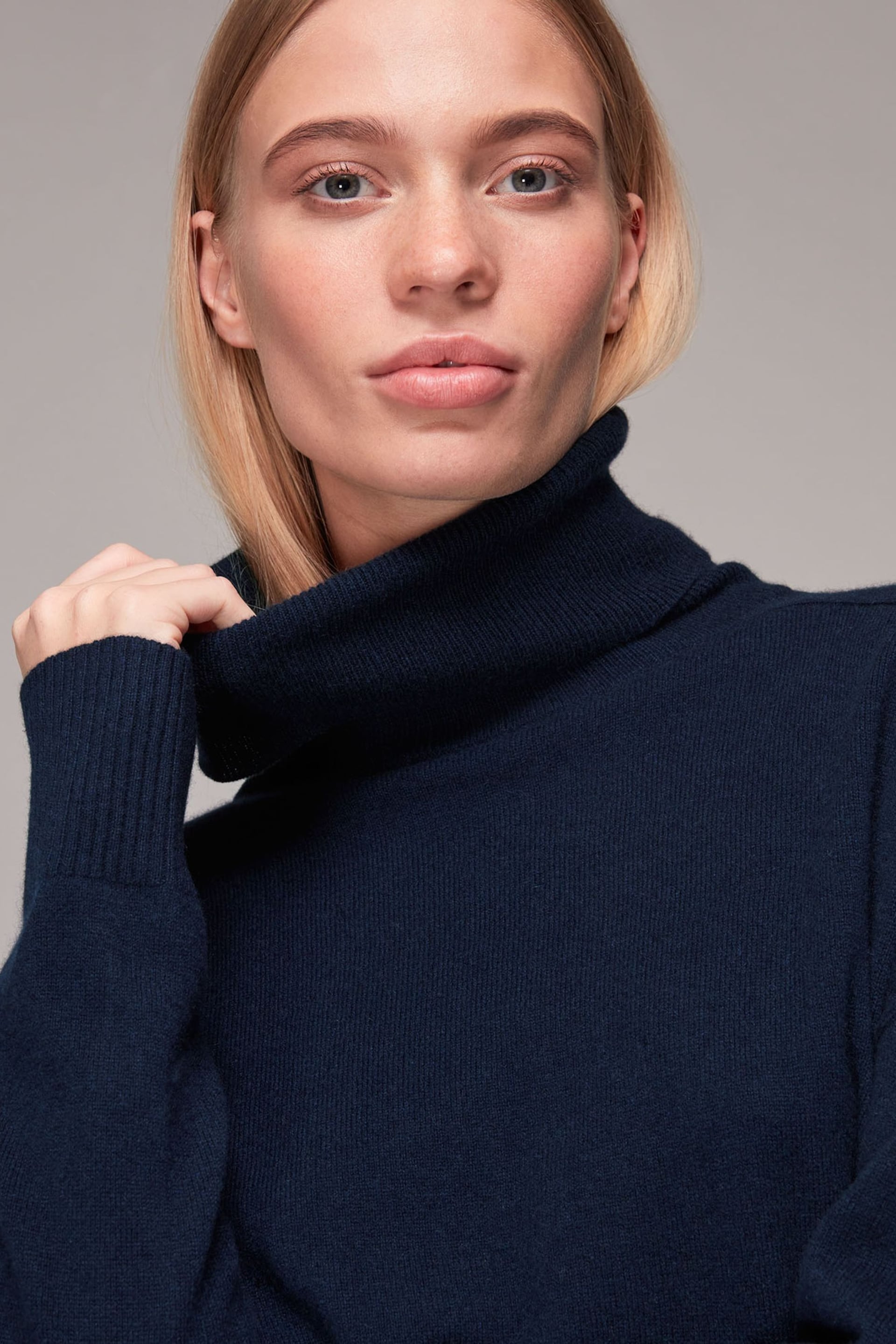 Whistles Cashmere Roll Neck Jumper - Image 3 of 5