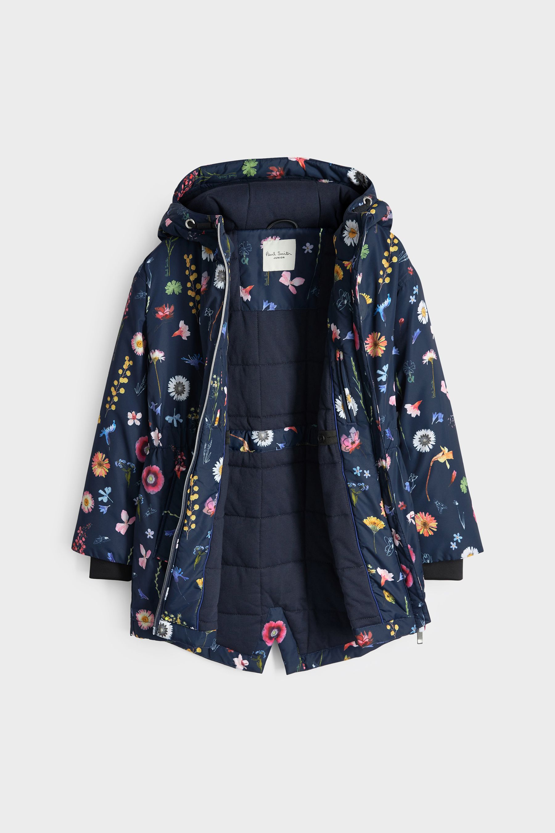 Girls fleece lined mac top