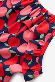 Red Apple Print Frill Playsuit (3-16yrs) - Image 6 of 6