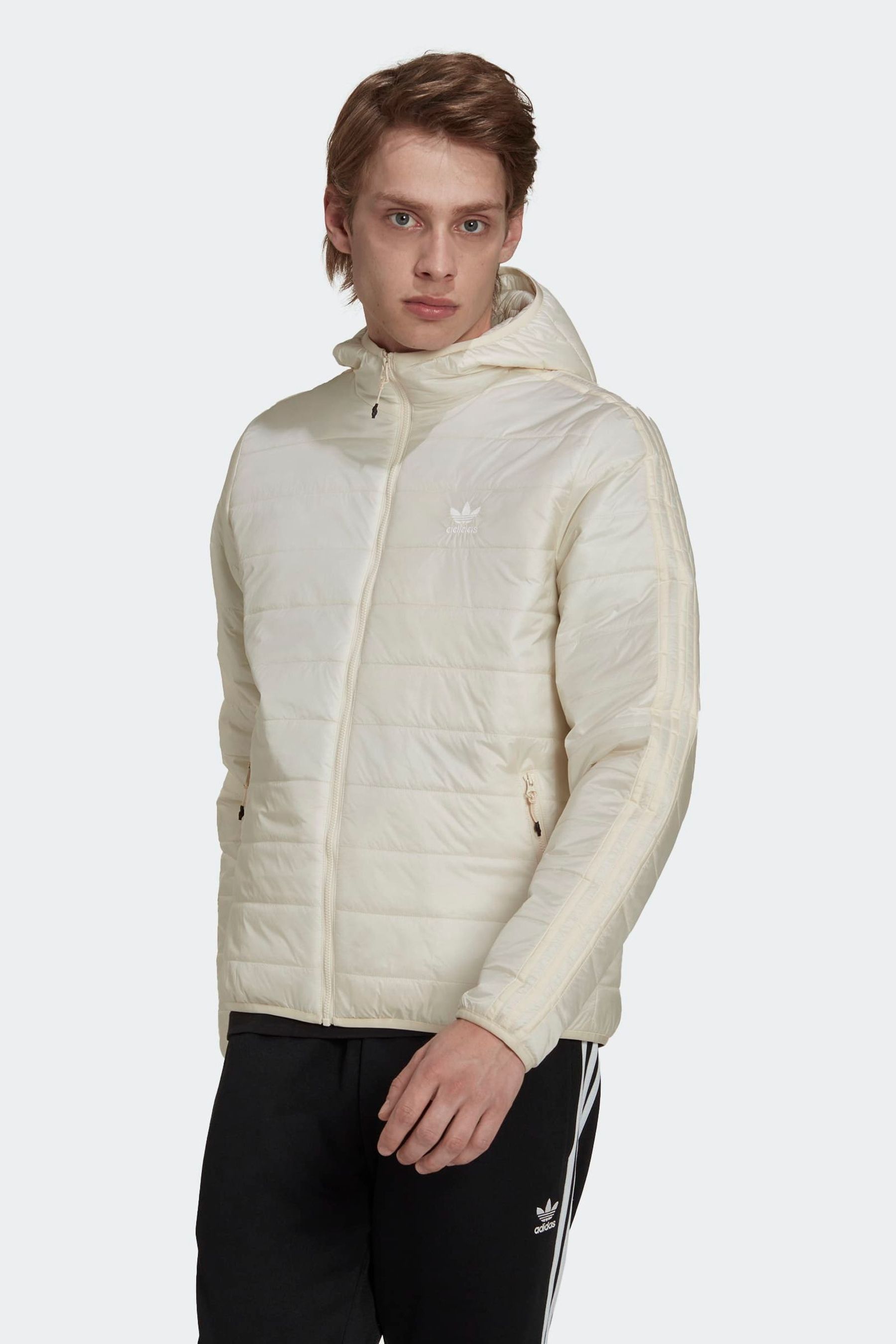 Adidas padded hooded jacket online